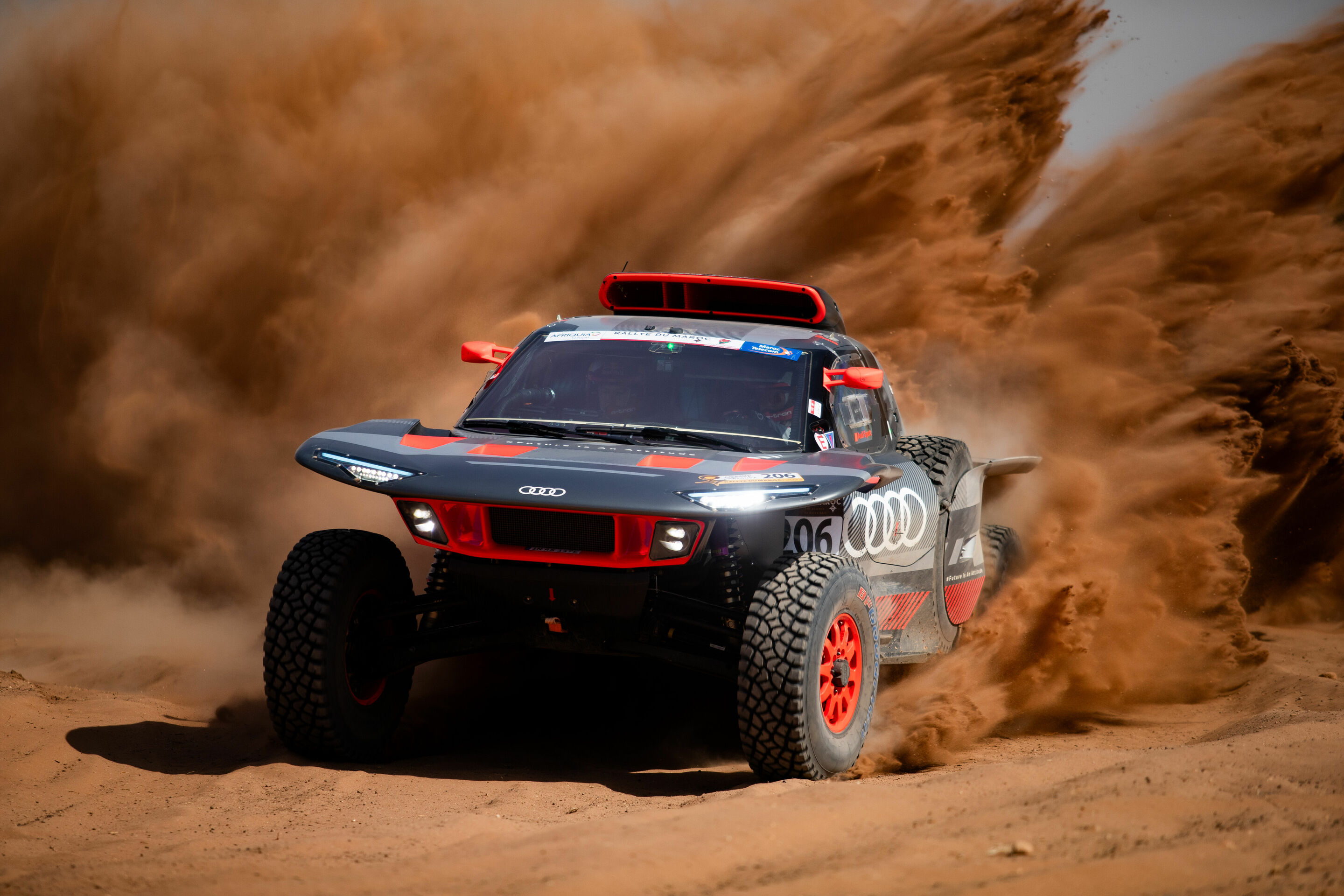 Rallye du Maroc 2023 - Audi RS Q e-tron #206 (Team Audi Sport), Mattias Ekström/Emil Bergkvist