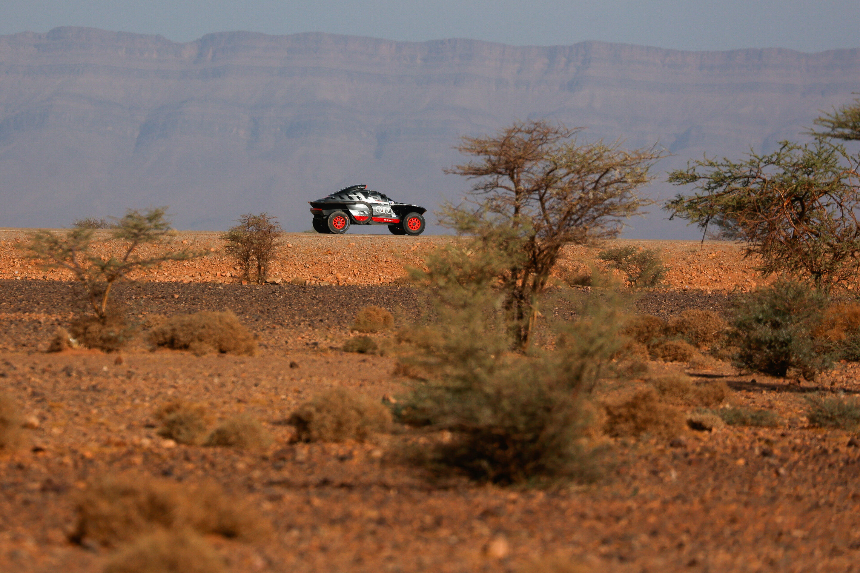 Rallye du Maroc 2023 - Audi RS Q e-tron #209 (Team Audi Sport), Carlos Sainz/Lucas Cruz