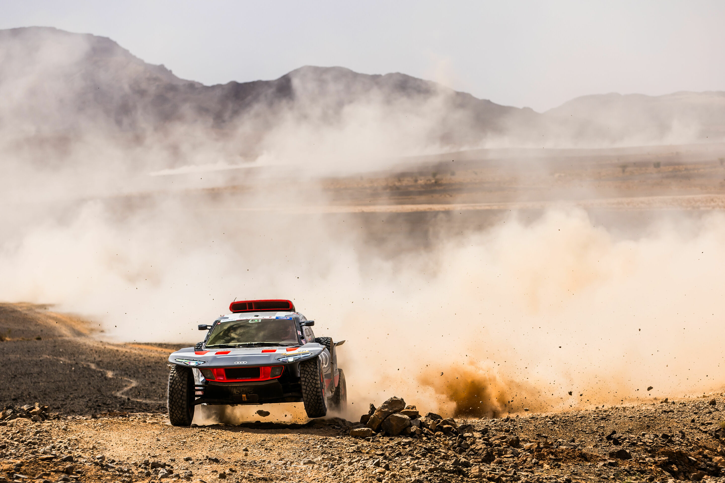 Rallye du Maroc 2023 - Audi RS Q e-tron #209 (Team Audi Sport), Carlos Sainz/Lucas Cruz