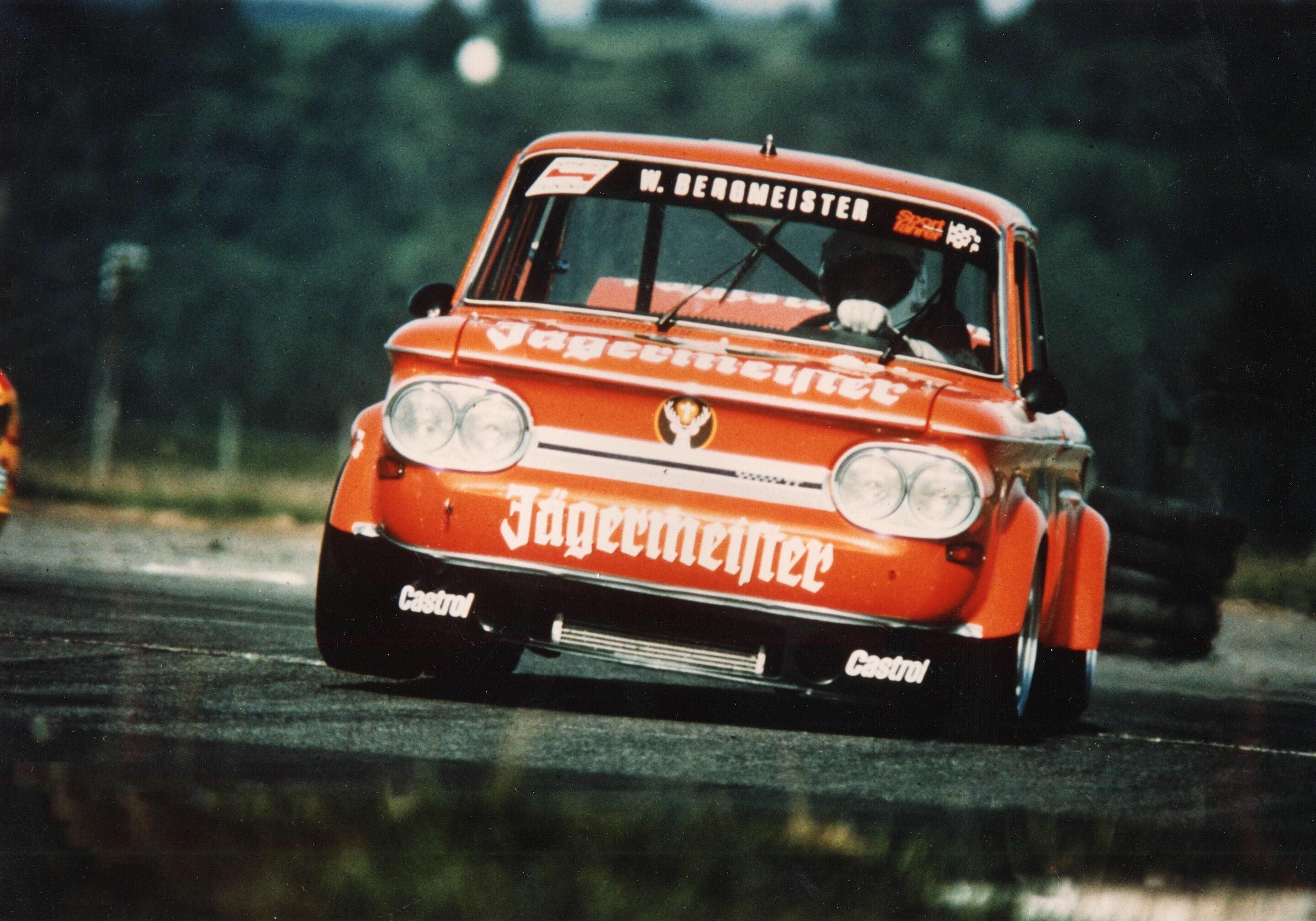 From the NSU Prinz to Bergmeister - Wilhelm „Willi“ Bergmeister in the NSU TT Jägermeister.