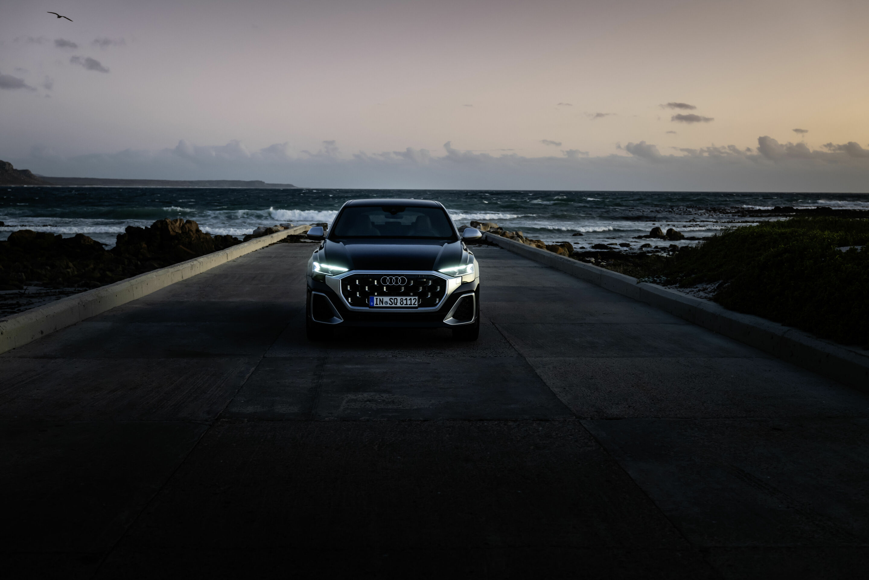 Audi SQ8 TFSI - Static photo,
Colour: Waitomo blue