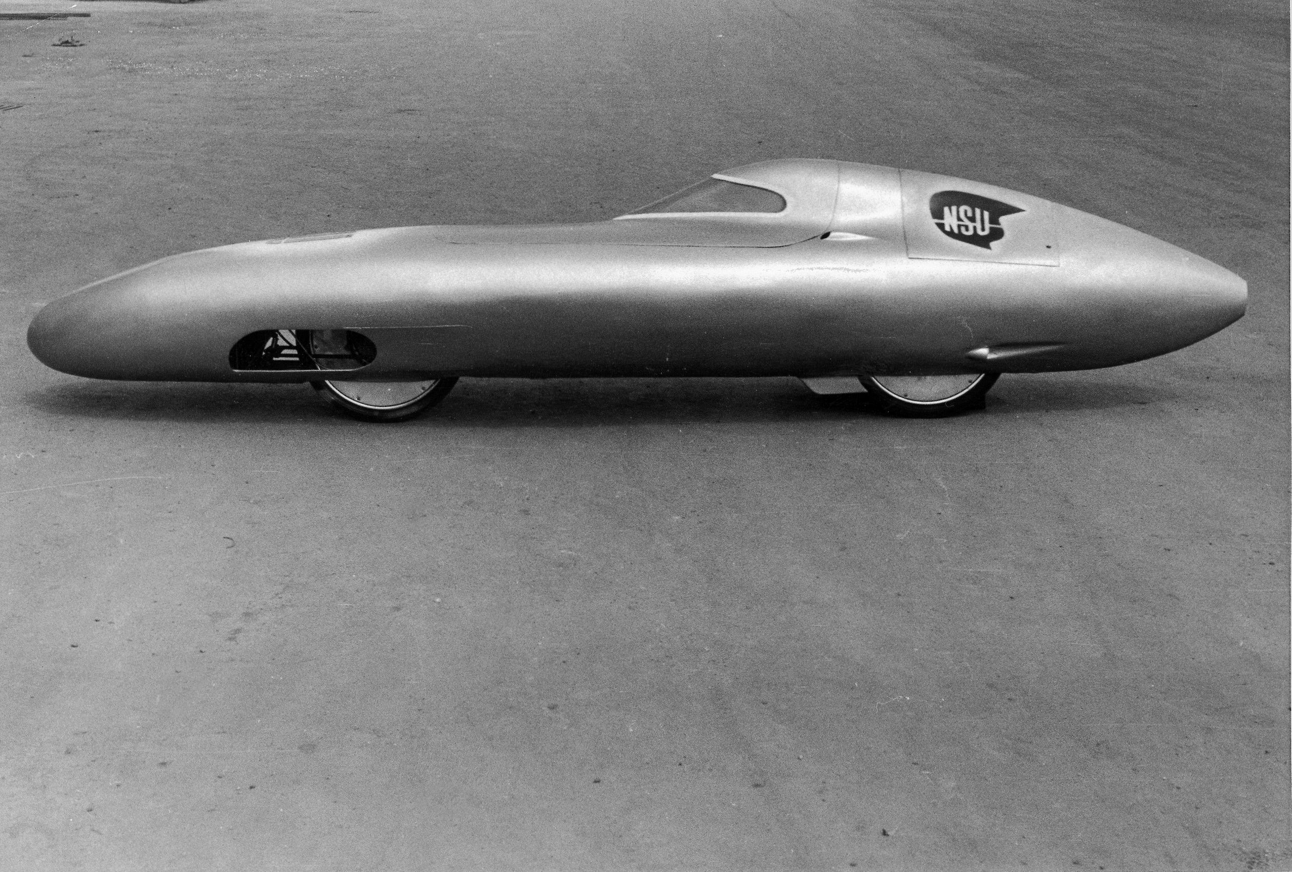 Record-breaking aerodynamics - Gustav Adolf Baumm’s record-breaking bike: The “Baumm flying deckchair.”