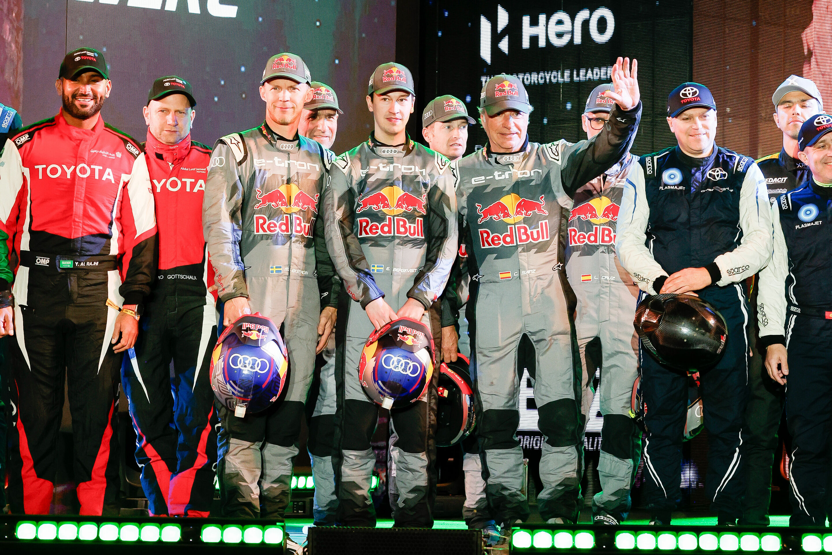 Rallye Dakar 2024 - Mattias Ekström, Stéphane Peterhansel, Emil Bergkvist, Edouard Boulanger, Carlos Sainz, Lucas Cruz