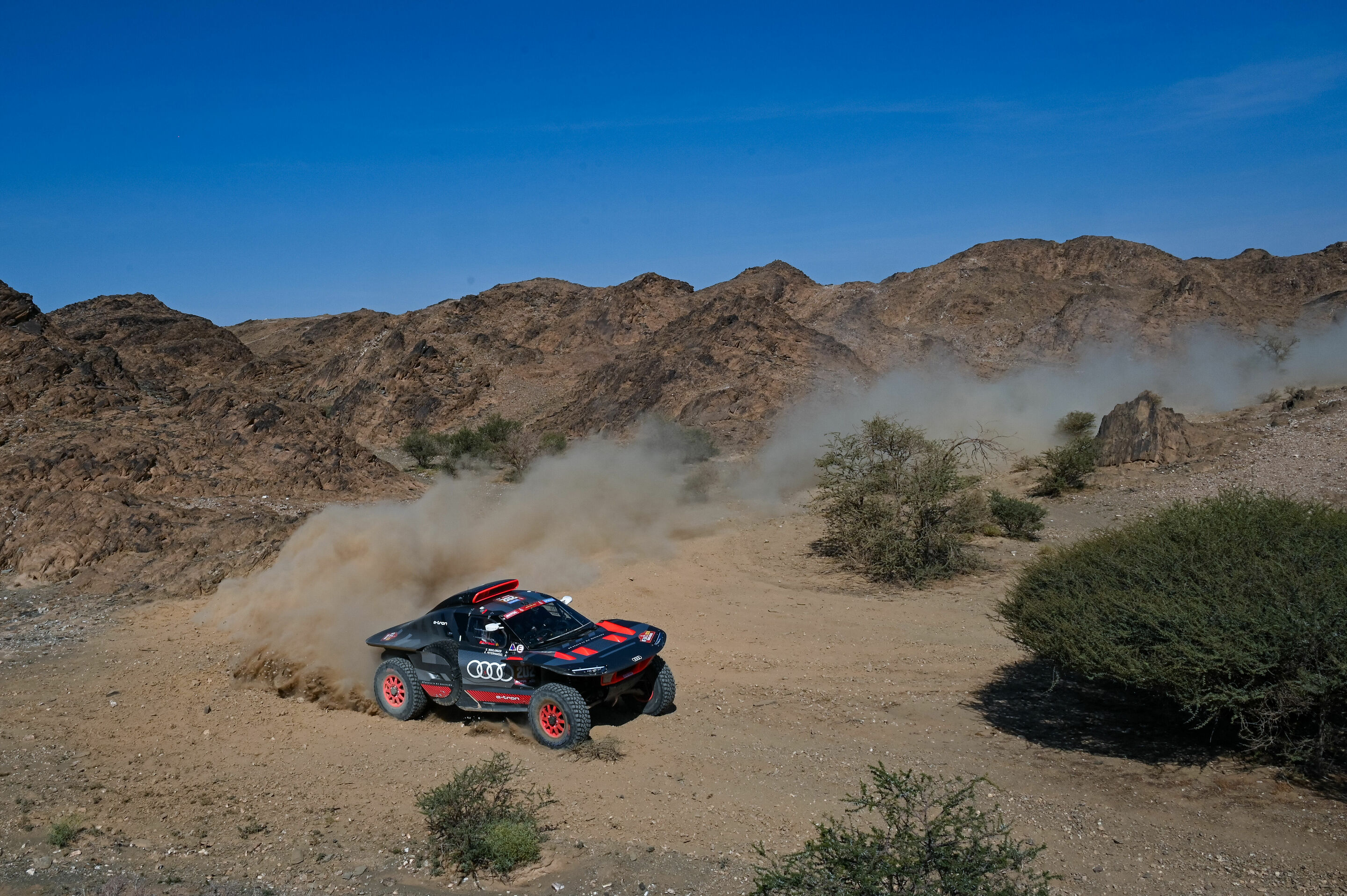 Dakar Rally 2024 - Audi RS Q e-tron #202 (Team Audi Sport), Stéphane Peterhansel/Edouard Boulanger