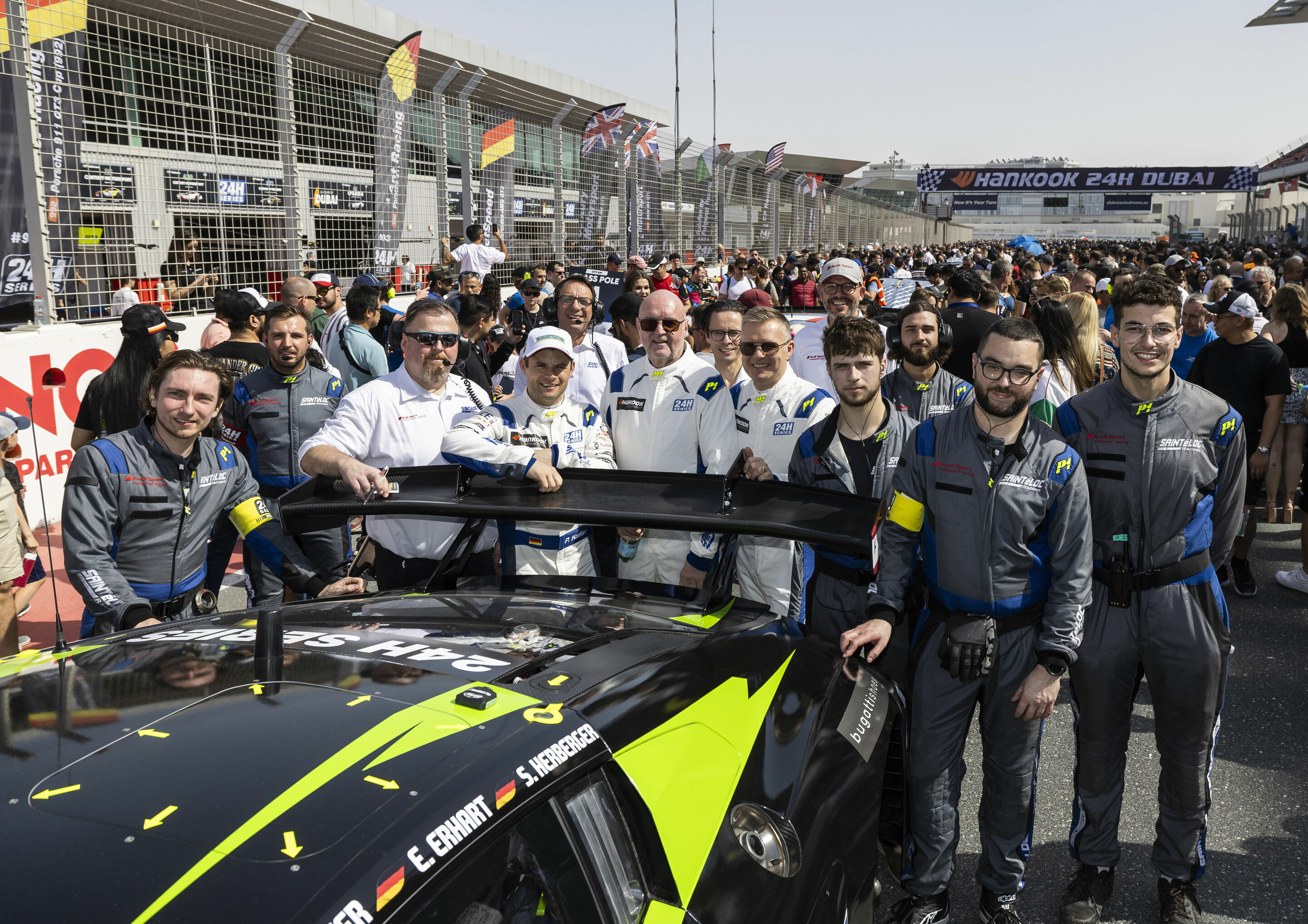 24h Dubai 2024 - Audi R8 LMS #18 (Sainteloc Junior) Michael Doppelmayr/Pierre Kaffer/Swen Herberger/Elia Erhart