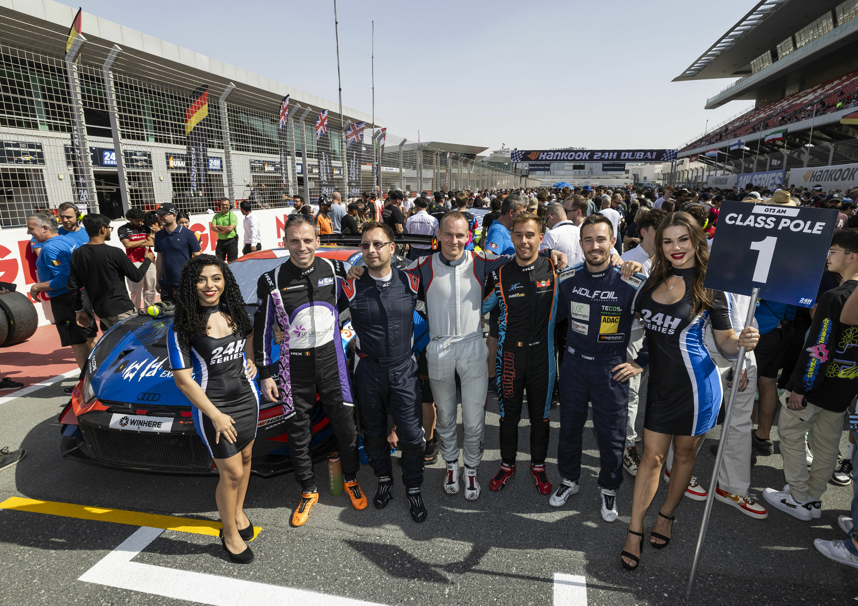 24h Dubai 2024 - Audi R8 LMS #21 (Haas Racing Team), Mathieu Detry/Thomas Kiefer/Torsten Kratz/Stanislav Minsky/Miika Panu