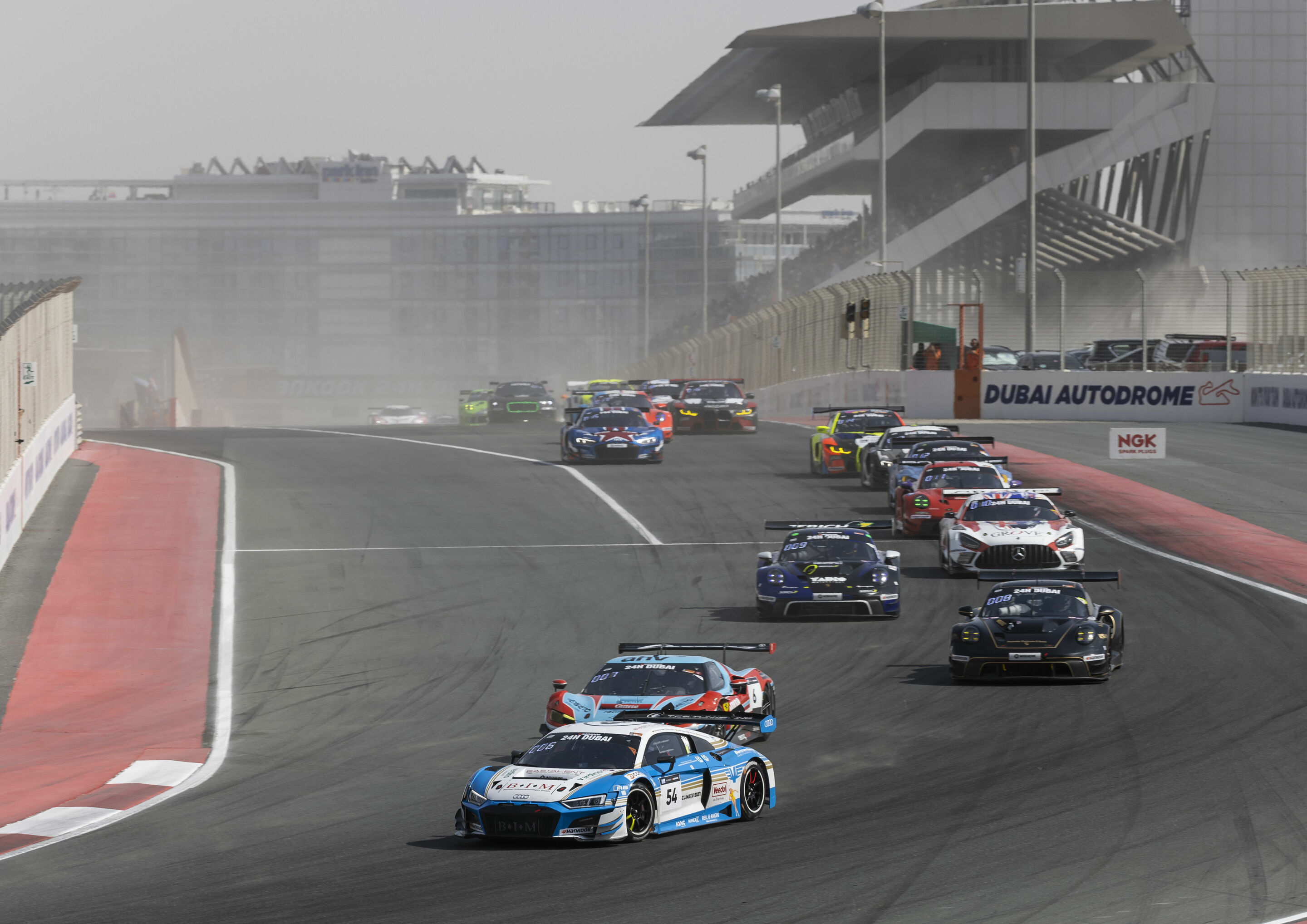24h Dubai 2024 - Audi R8 LMS #54 (Eastalent Racing), Christopher Haase/Gilles Magnus/Simon Reicher/Markus Winkelhock/Mike Zhou