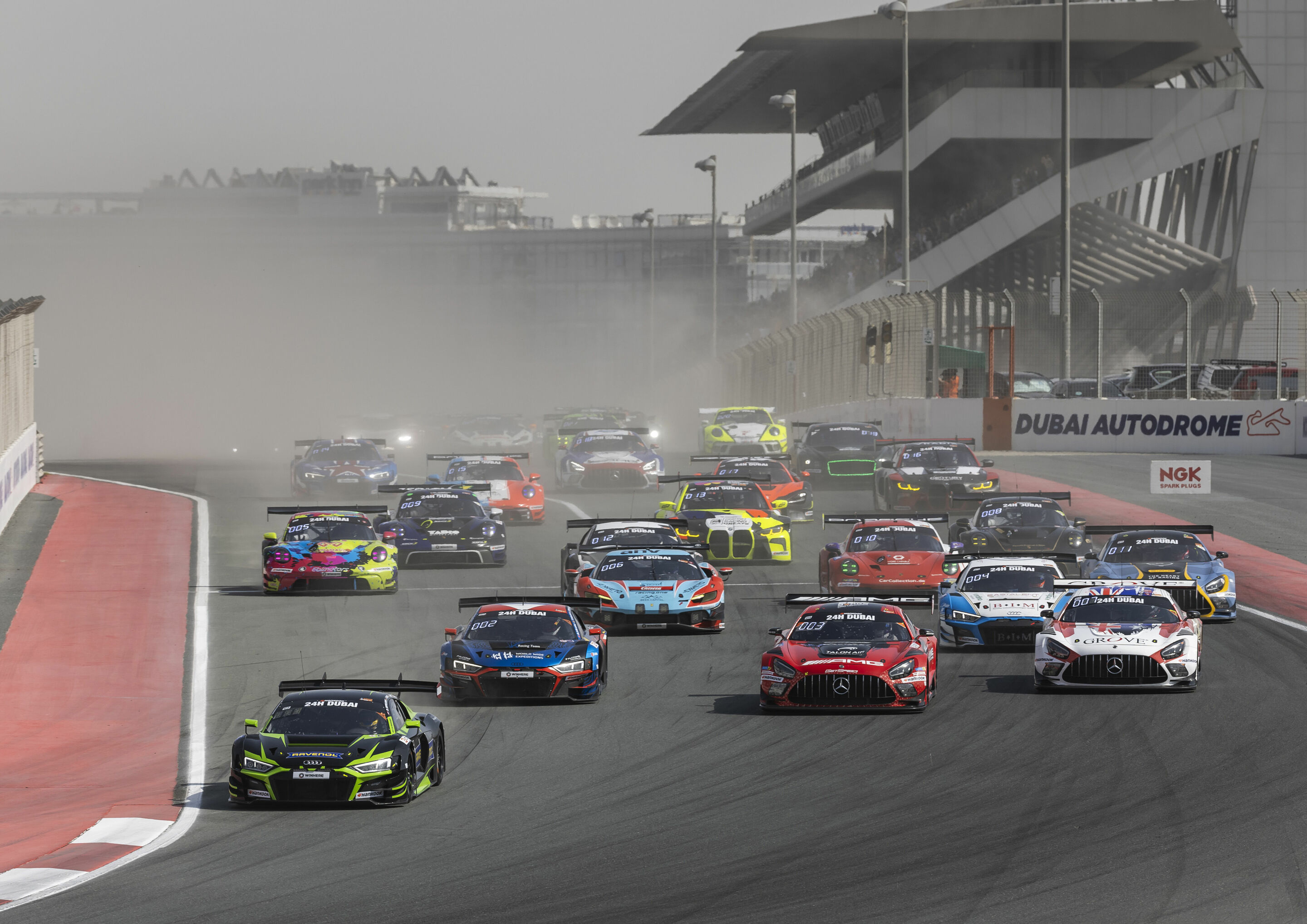 24h Dubai 2024 - Audi R8 LMS #18 (Saintéloc Junior Team), Michael Doppelmayr/Elia Erhart/Swen Herberger/Pierre Kaffer