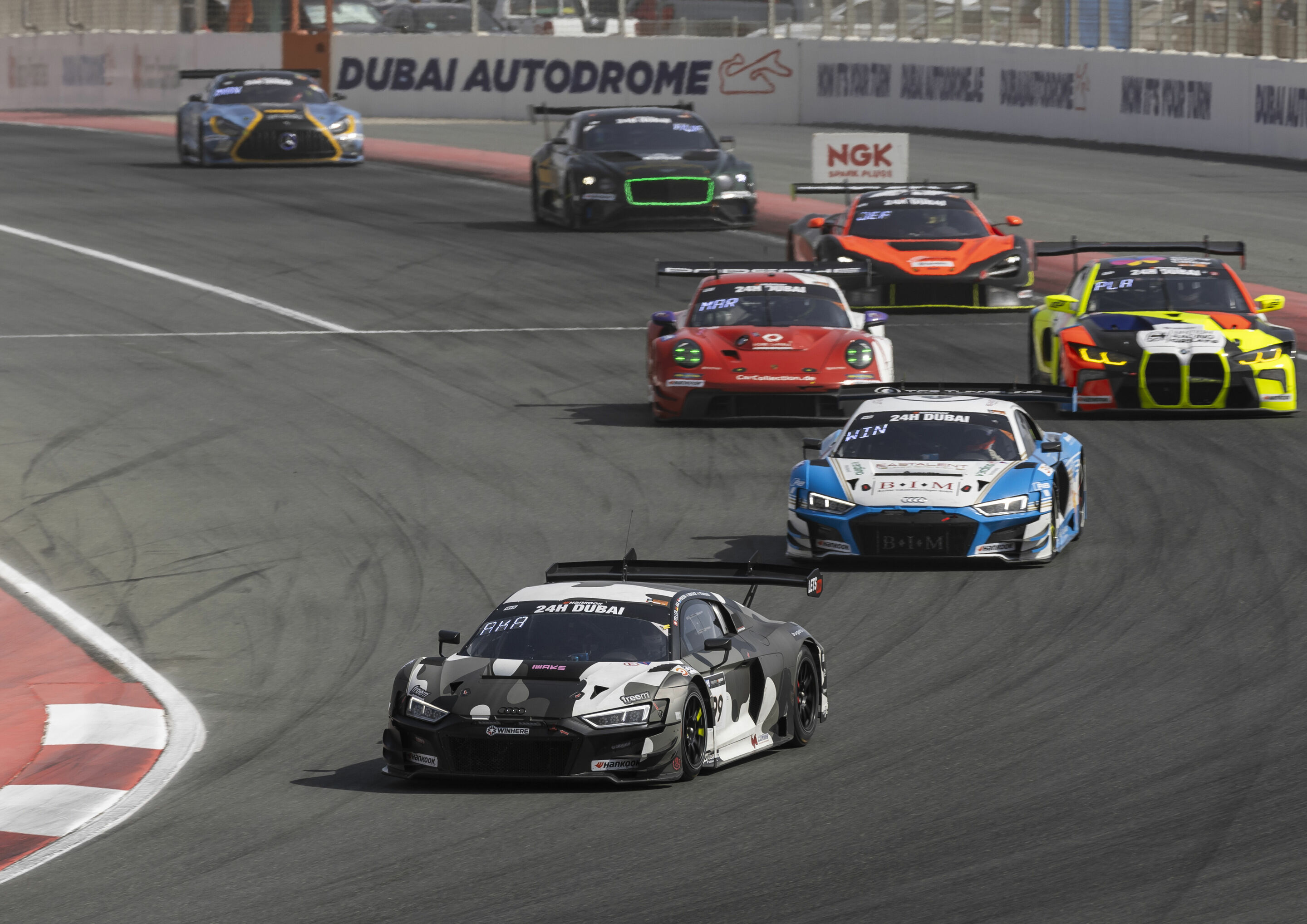 24h Dubai 2024 - Audi R8 LMS #99 (Attempto Racing), Alex Aka/Ricardo Feller/Dylan Pereira/Sergej Titarenko/Andrej Mukovoz