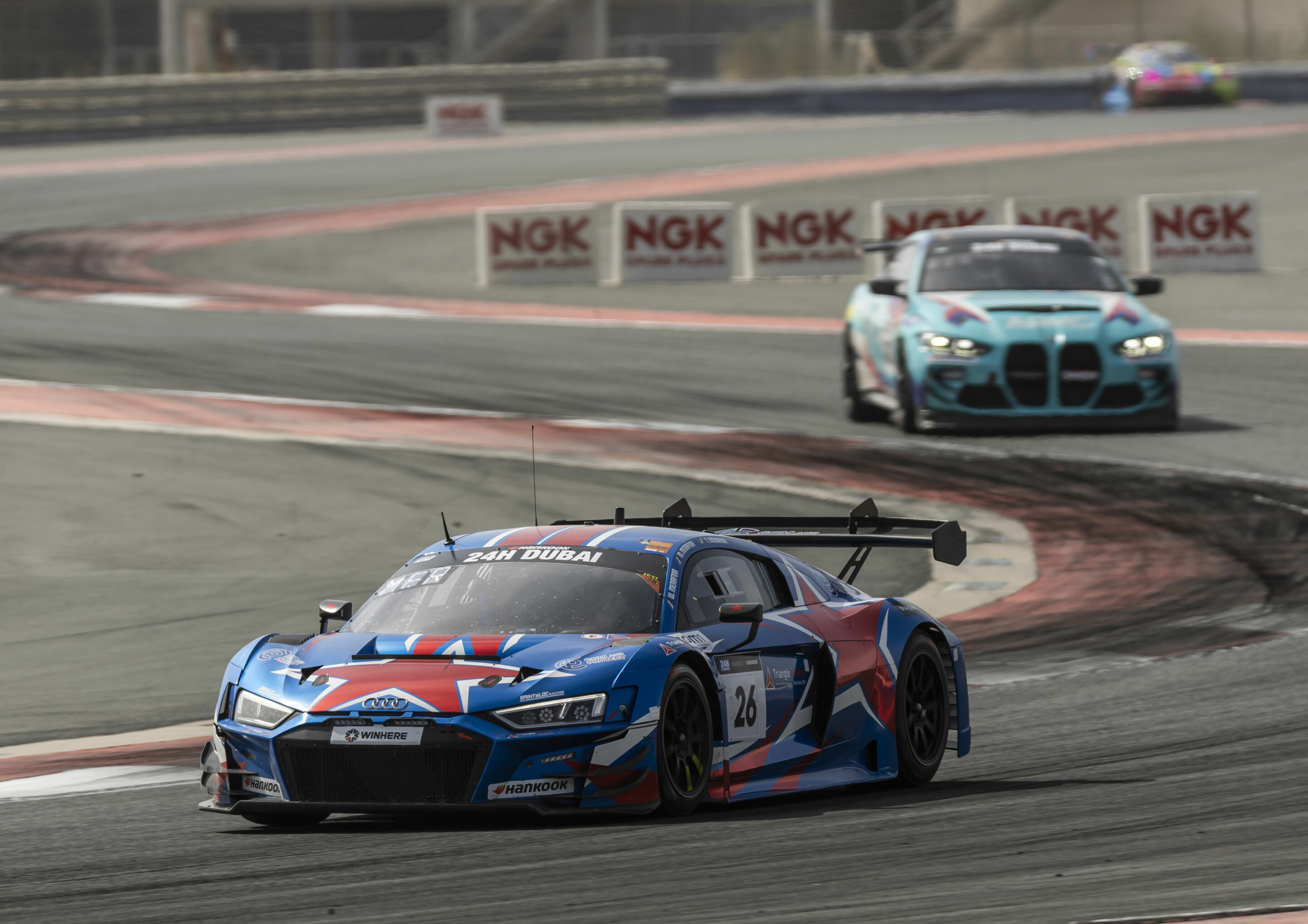 24h Dubai 2024 - Audi R8 LMS #26 (Saintéloc Junior Team,) Mattéo Merafina/Thomas Merafina/Wilfried Merafina