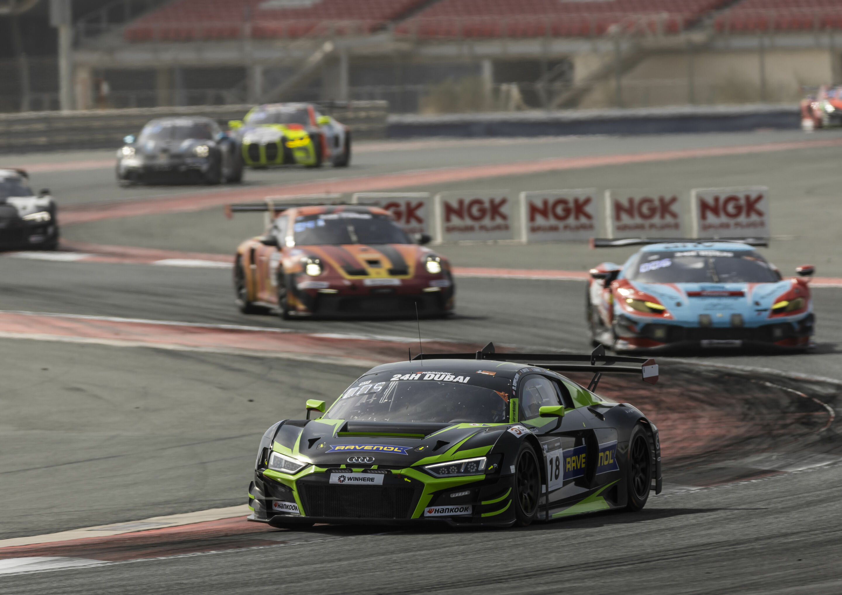 24h Dubai 2024 - Audi R8 LMS #18 (Saintéloc Junior Team), Michael Doppelmayr/Elia Erhart/Swen Herberger/Pierre Kaffer