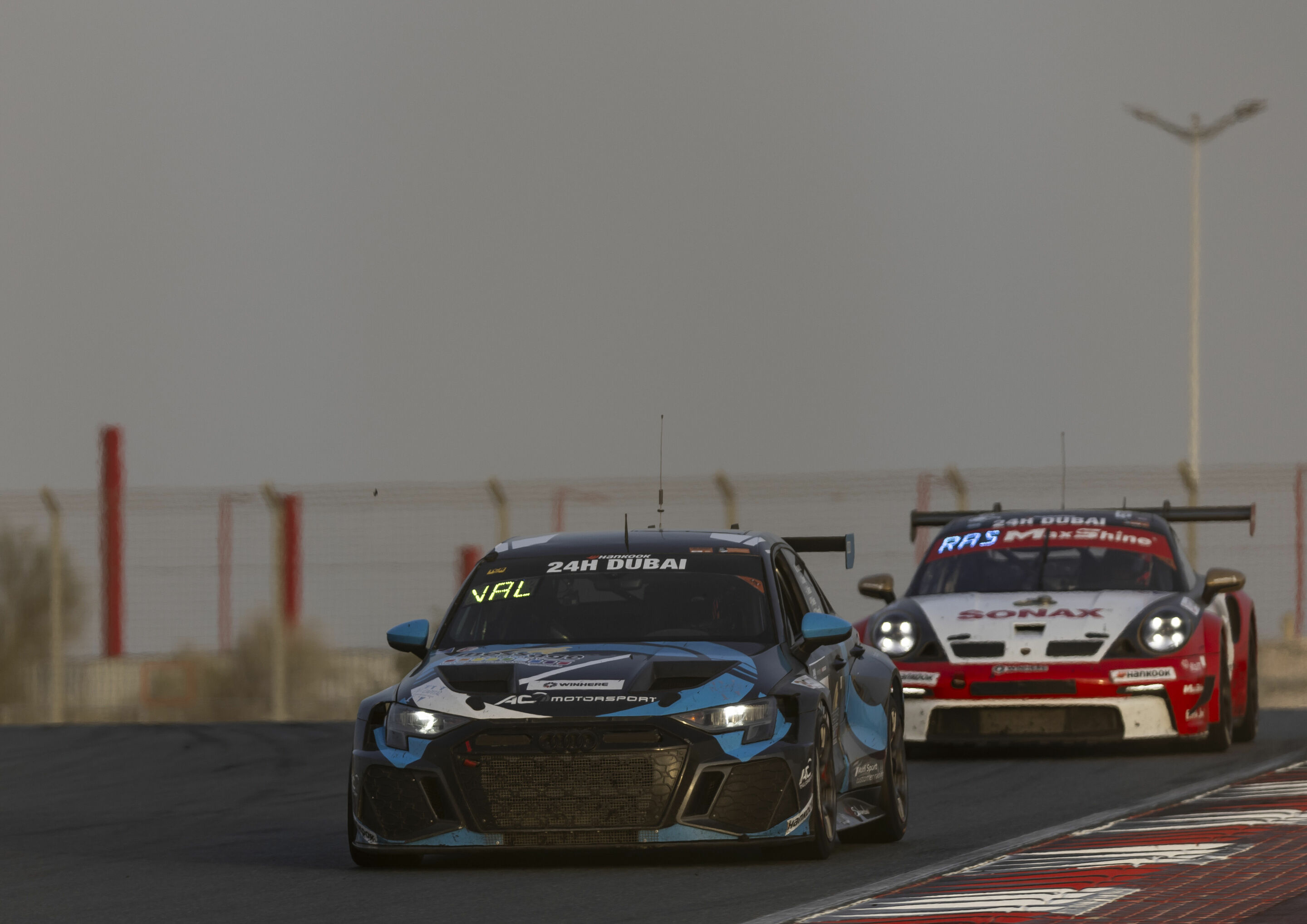 24h Dubai 2024 - Audi RS 3 LMS #188 (AC Motorsport), Thierry Chkondali/James Kaye/Kobe Pauwels/Paul Sieljes/Ivars Vallers