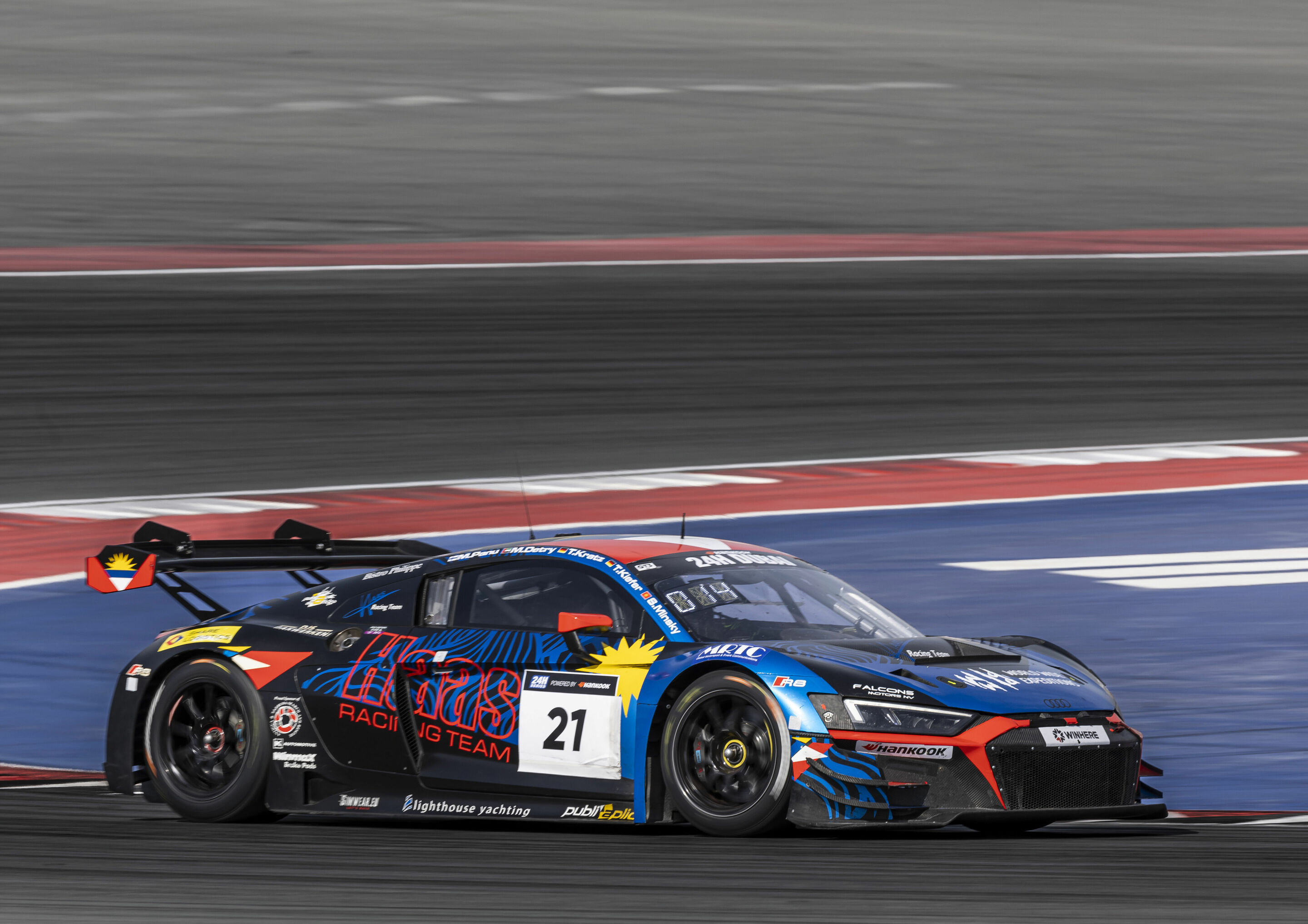 24h Dubai 2024 - Audi R8 LMS #21 (Haas Racing Team), Mathieu Detry/Thomas Kiefer/Torsten Kratz/Stanislav Minsky/Miika Panu