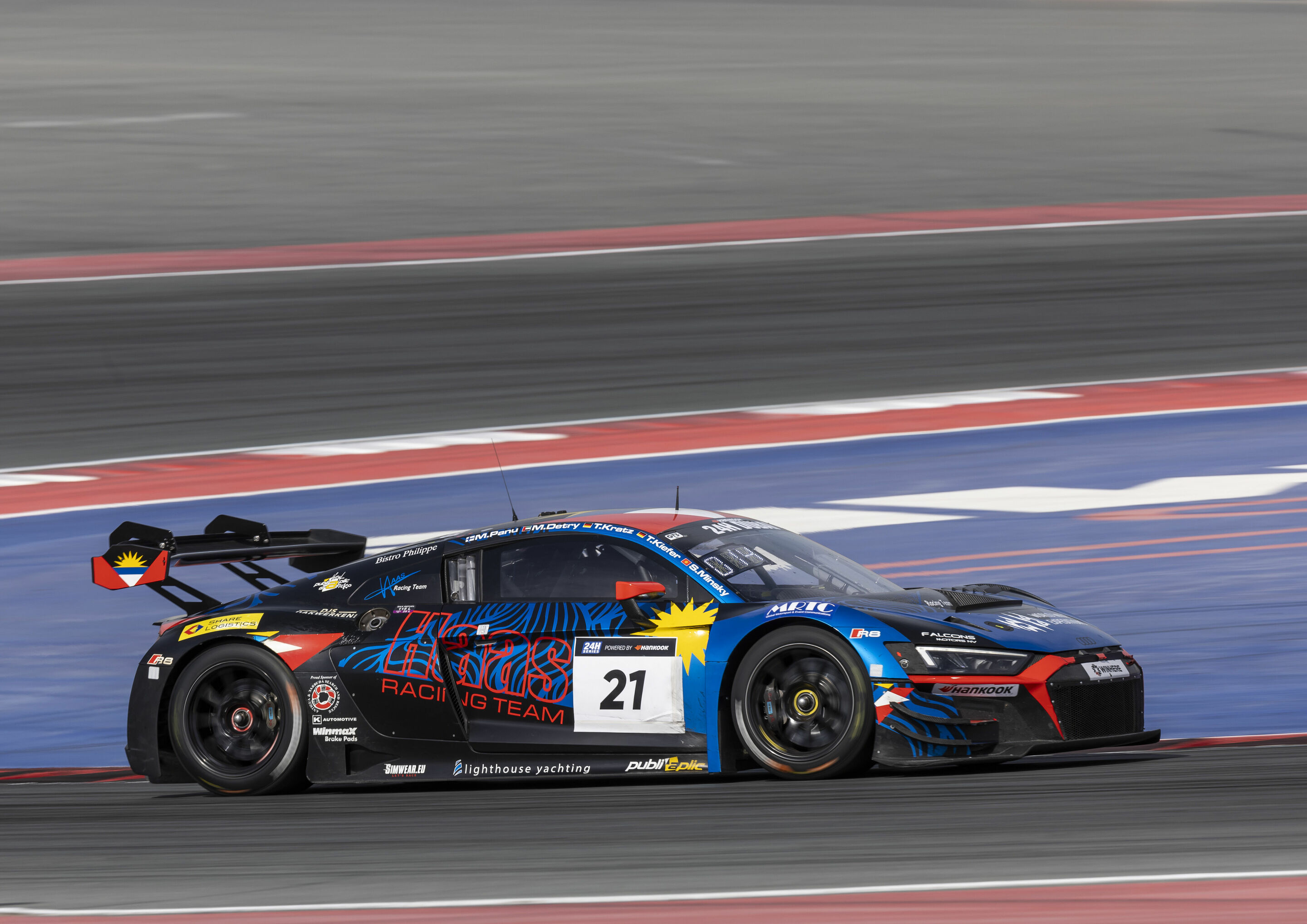 24h Dubai 2024 - Audi R8 LMS #21 (Haas Racing Team), Mathieu Detry/Thomas Kiefer/Torsten Kratz/Stanislav Minsky/Miika Panu