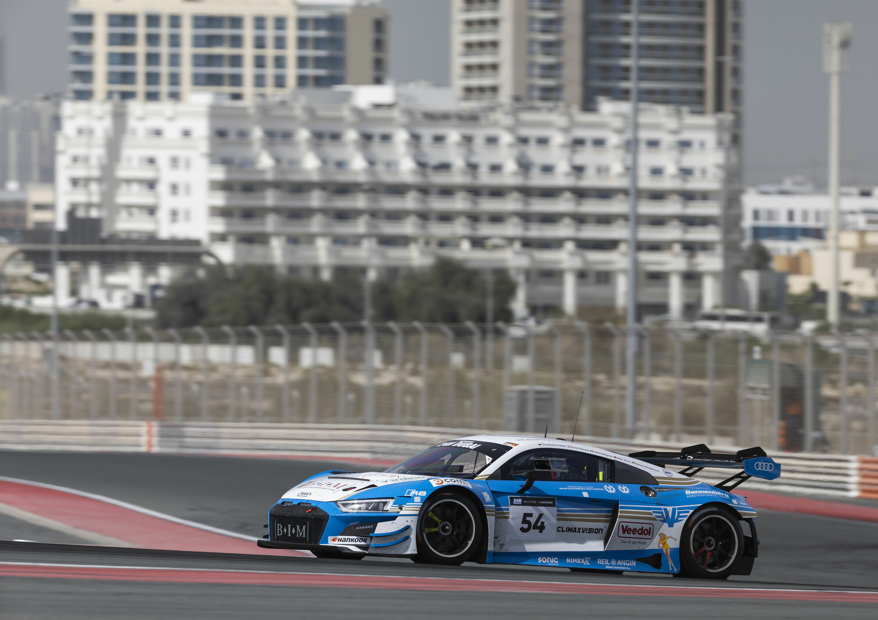 24h Dubai 2024 - Audi R8 LMS #54 (Eastalent Racing), Christopher Haase/Gilles Magnus/Simon Reicher/Markus Winkelhock/Mike Zhou