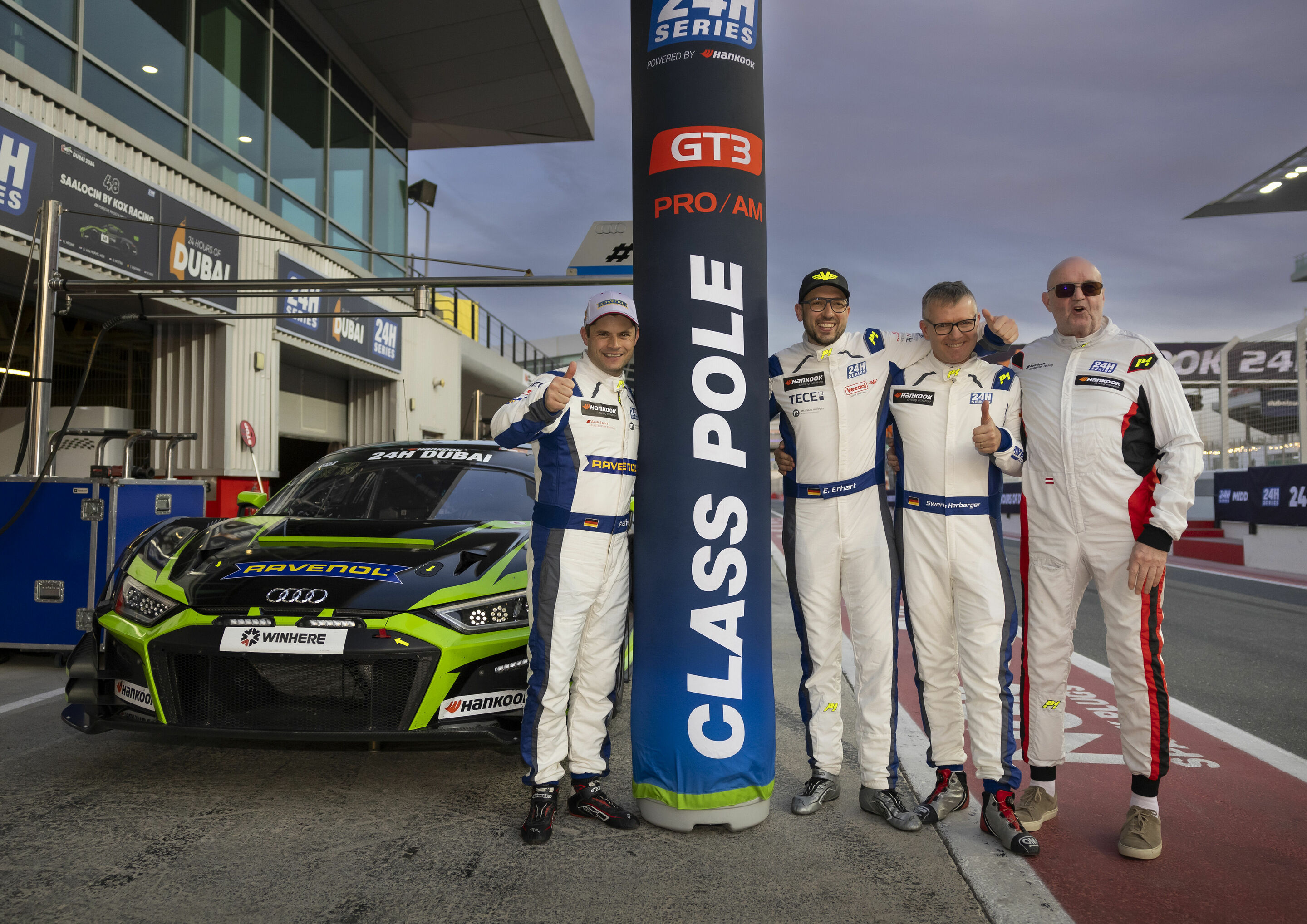 24h Dubai 2024 - Pierre Kaffer, Elia Erhart, Swen Herberger, Michael Doppelmayr