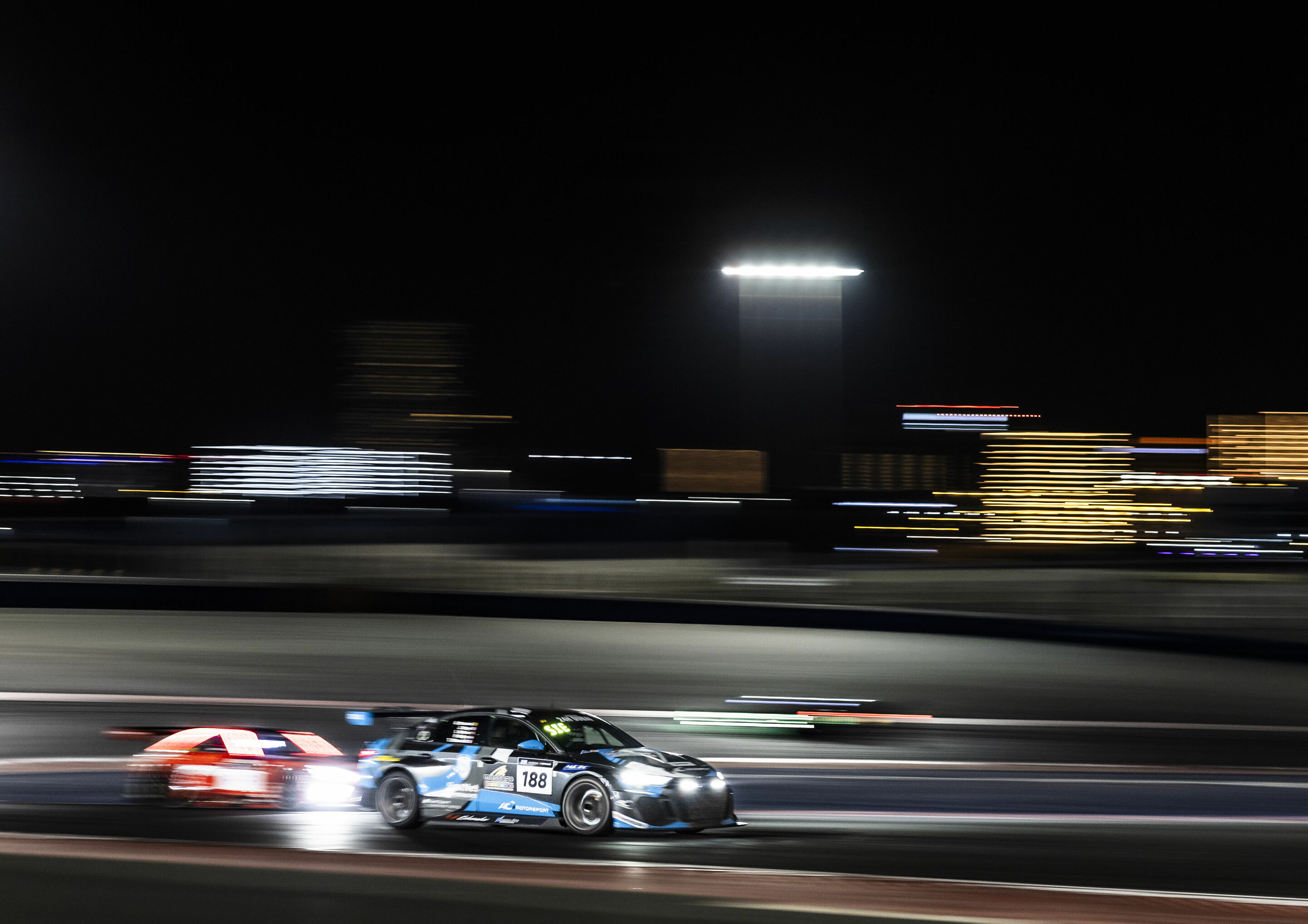 24h Dubai 2024 - Audi RS 3 LMS #188 (AC Motorsport), Thierry Chkondali/James Kaye/Kobe Pauwels/Paul Sieljes/Ivars Vallers