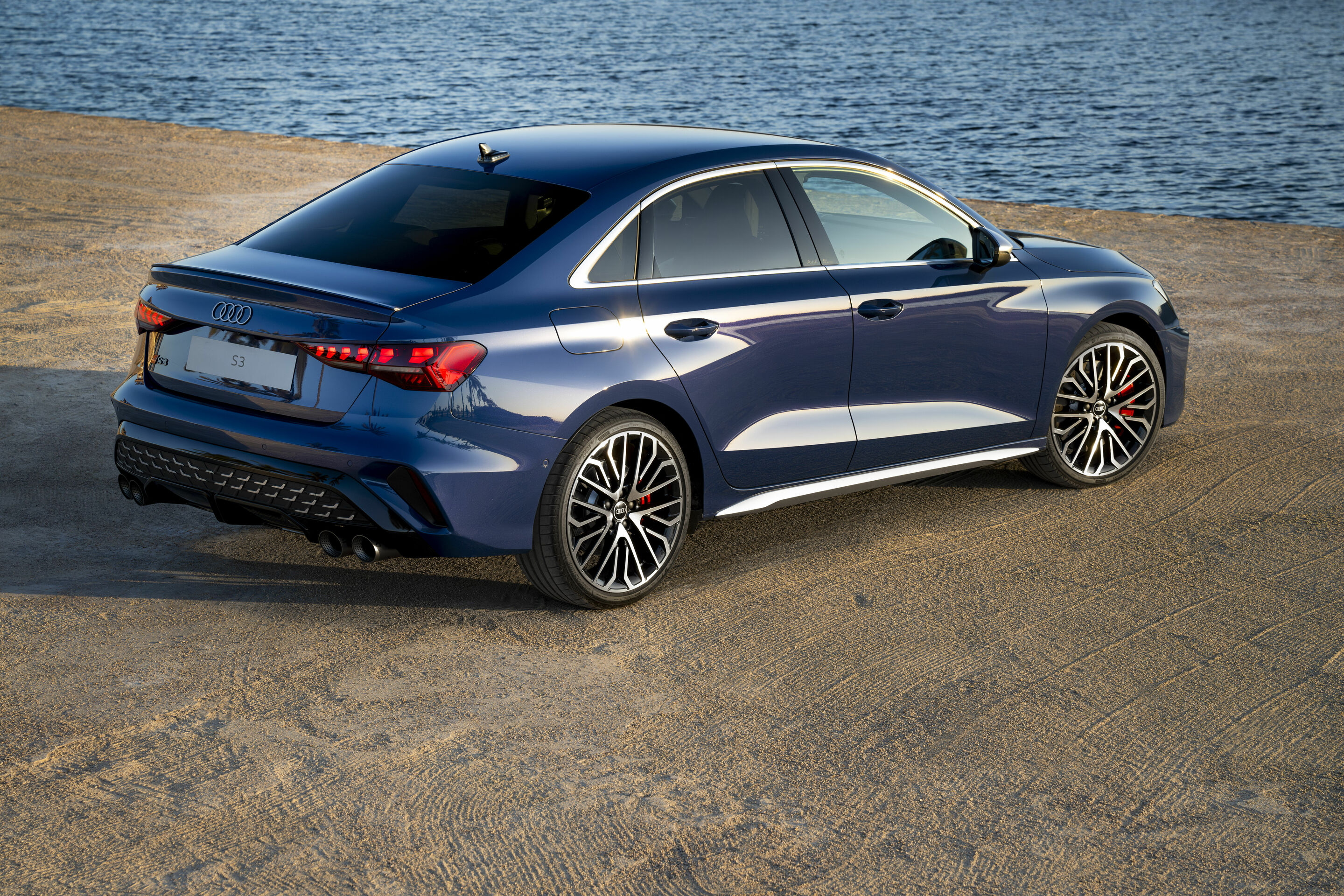 Audi S3 Sedan - Static photo, 
Colour: Ascari blue metallic