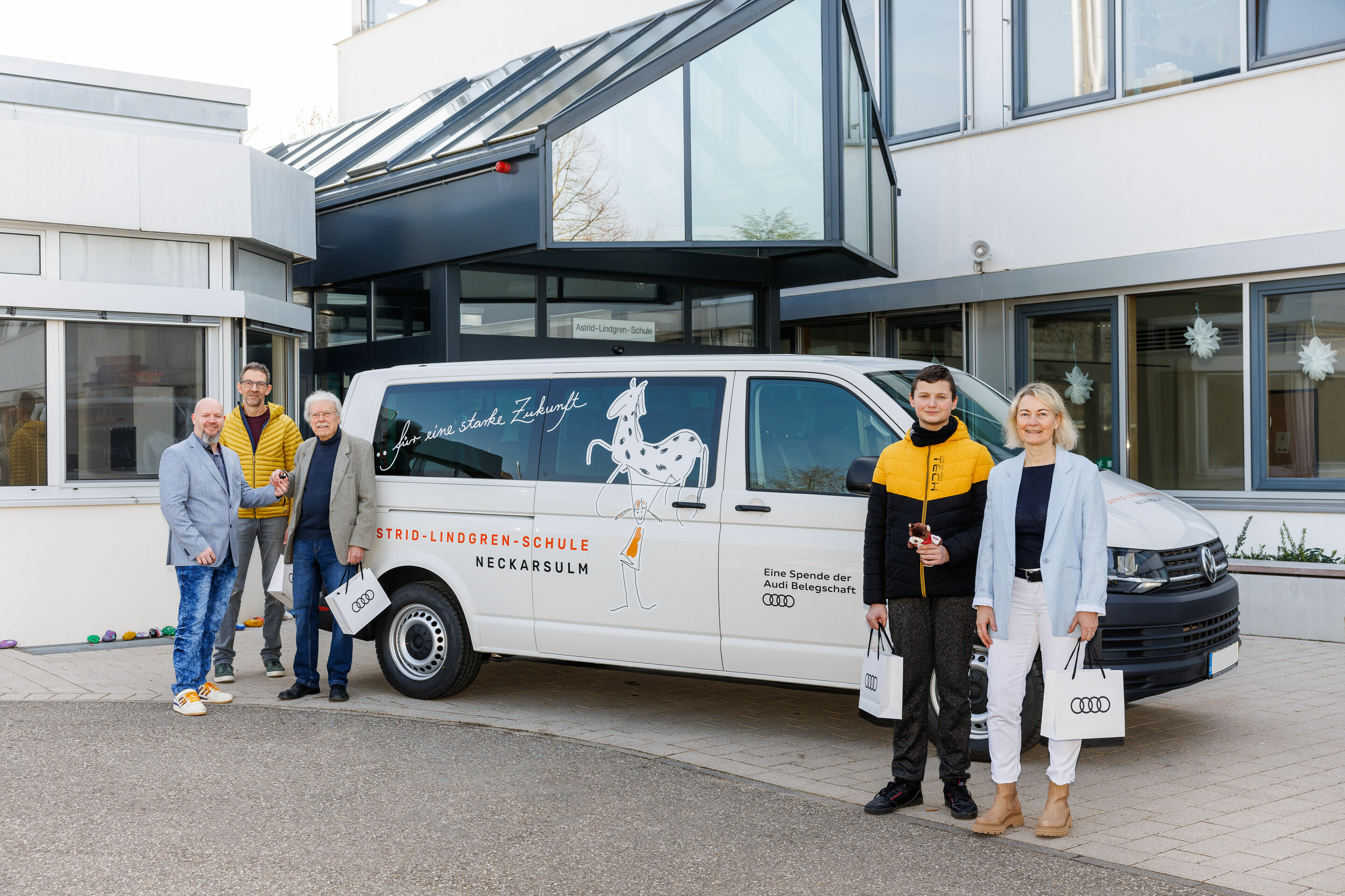 Audi-Belegschaft macht die Astrid-Lindgren-Schule mobiler