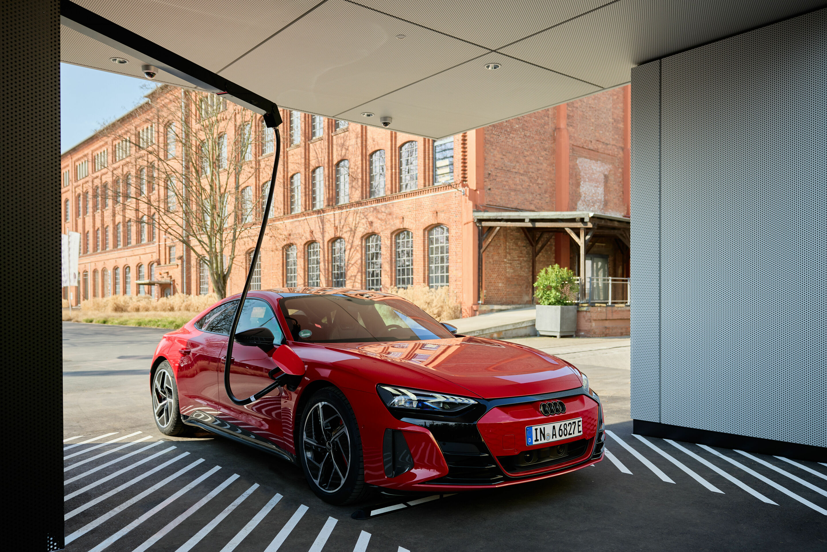 Audi charging hub in Frankfurt