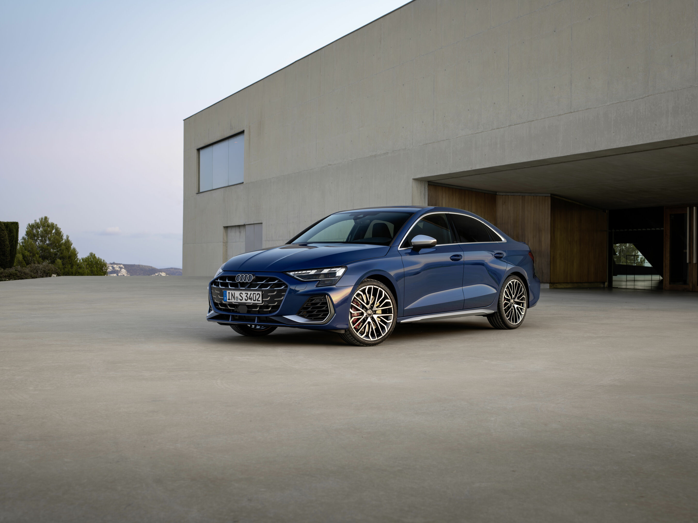 Audi S3 Sedan - Static photo, 
Colour: Ascari blue metallic