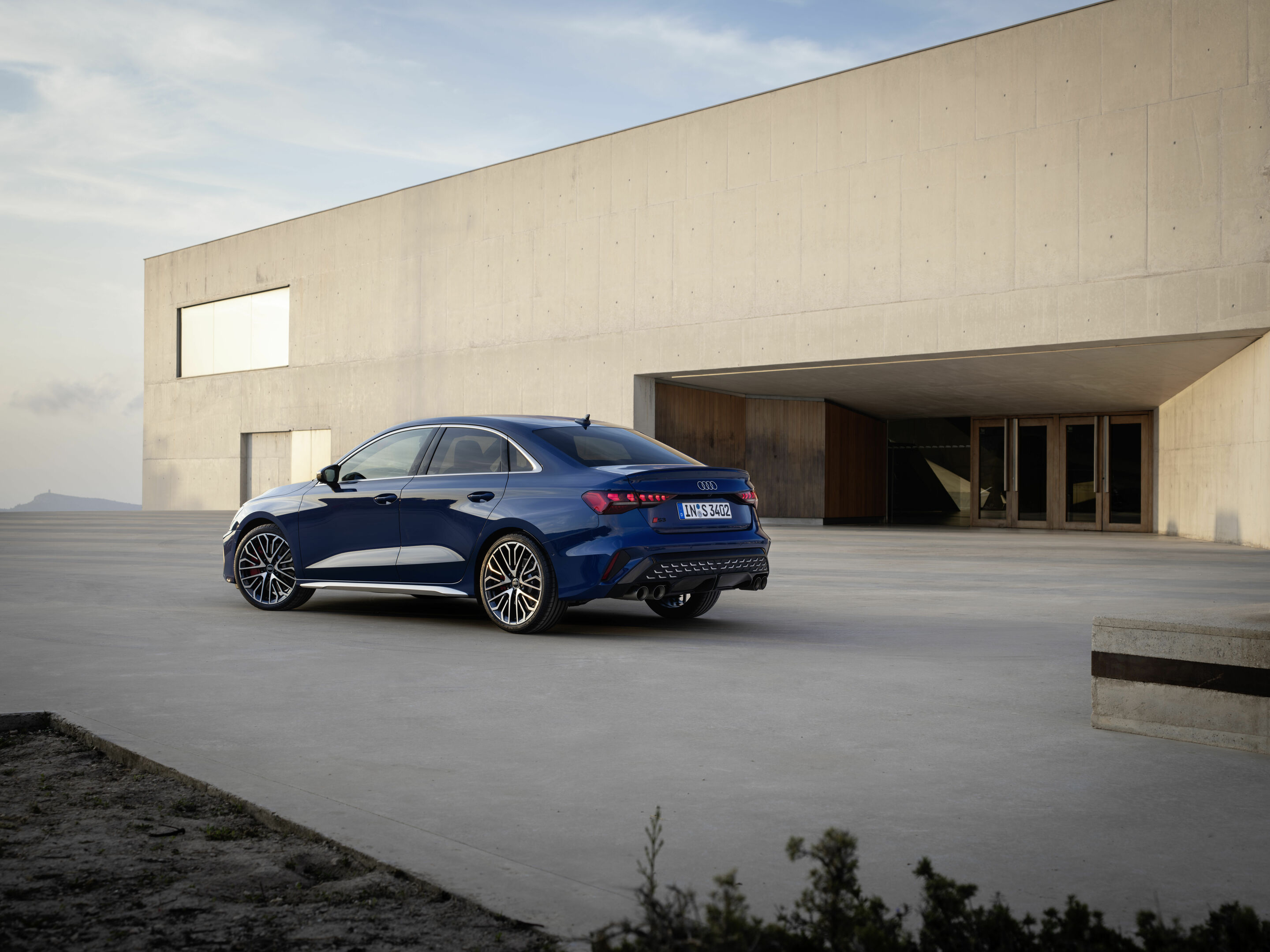 Audi S3 Sedan - Static photo, 
Colour: Ascari blue metallic