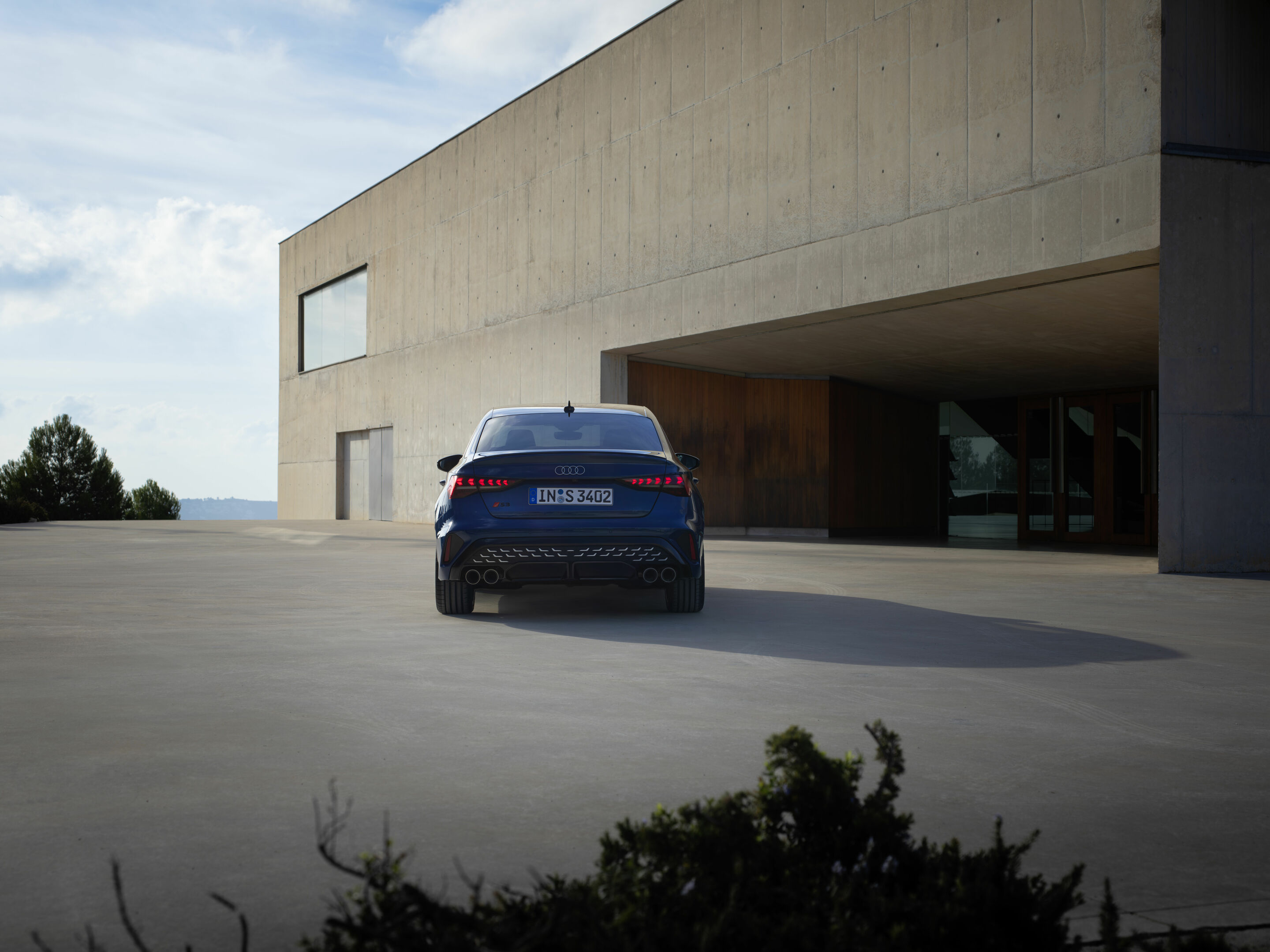 Audi S3 Sedan - Static photo, 
Colour: Ascari blue metallic