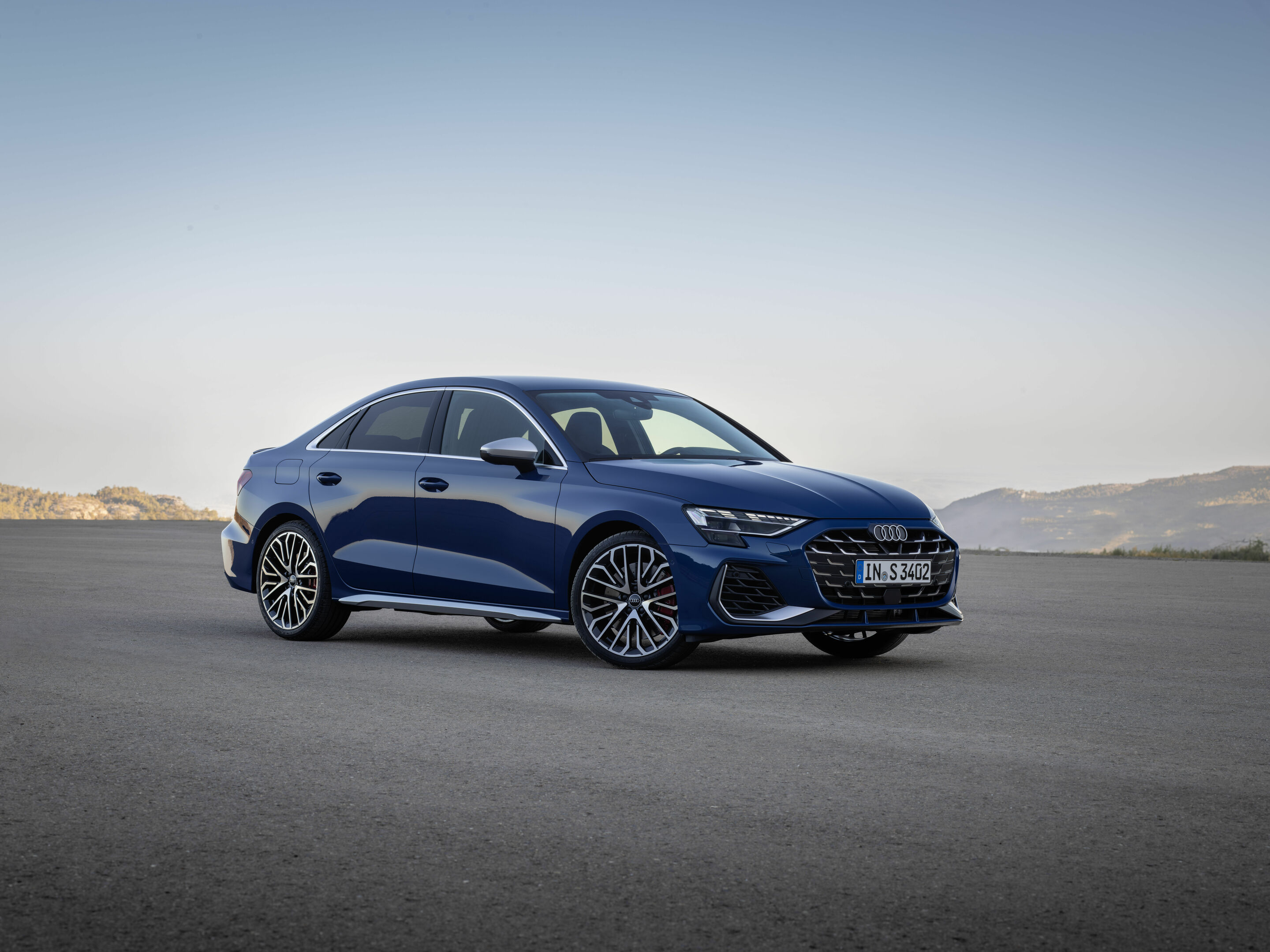 Audi S3 Sedan - Static photo, 
Colour: Ascari blue metallic