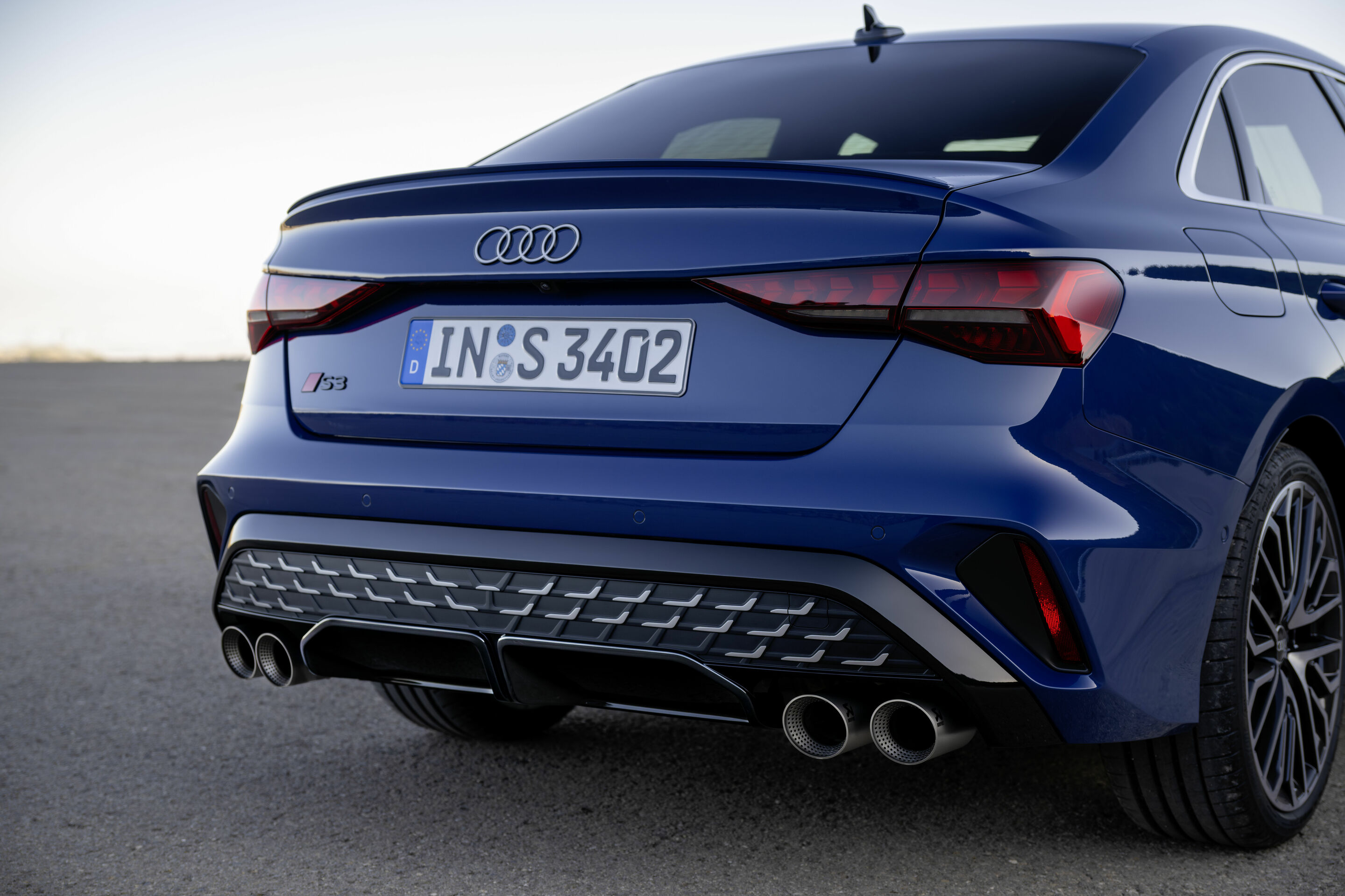 Audi S3 Sedan - Detail, 
Colour: Ascari blue metallic