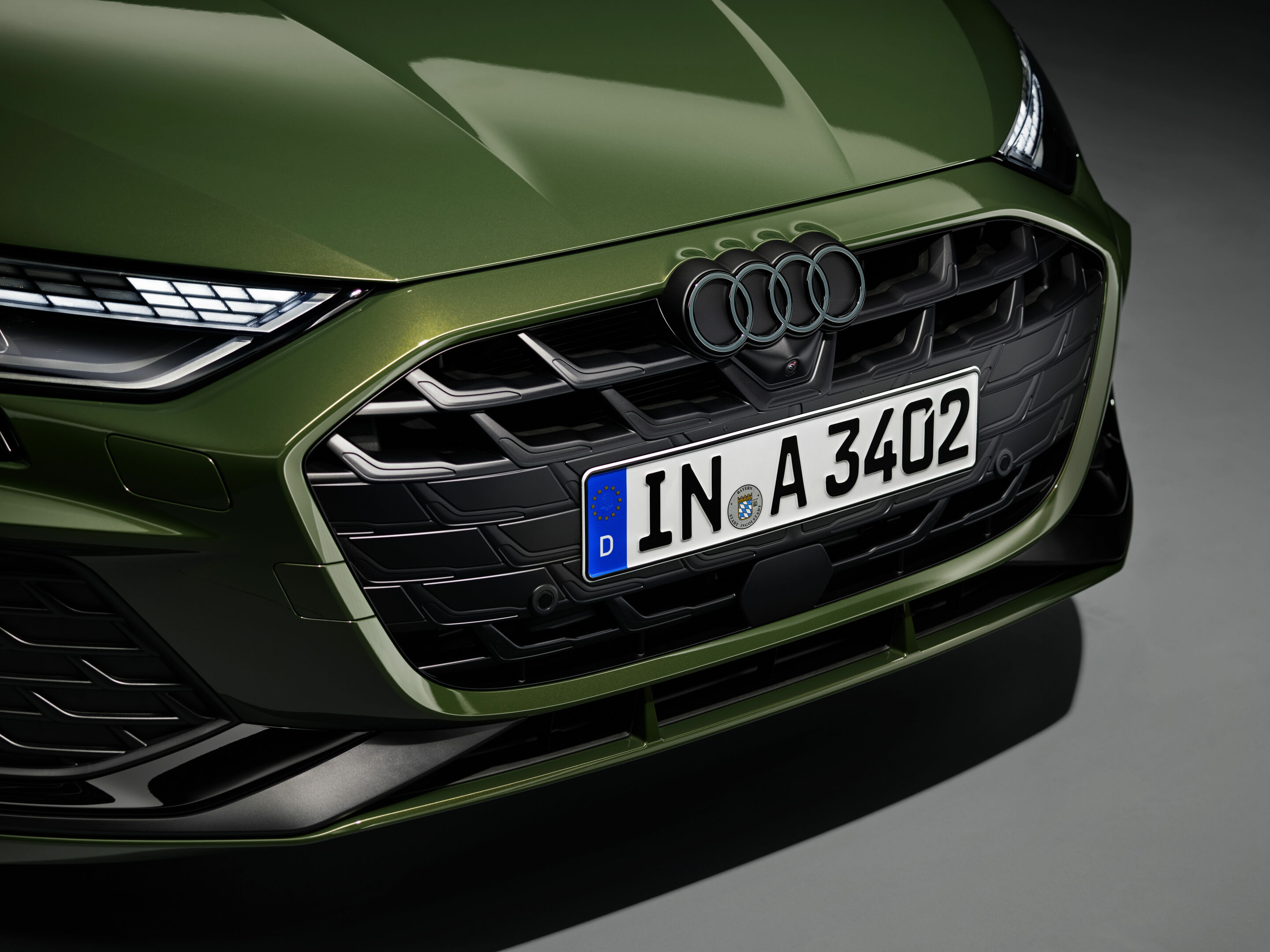 Audi A3 Sportback - Detail,
Colour: District Green Metallic