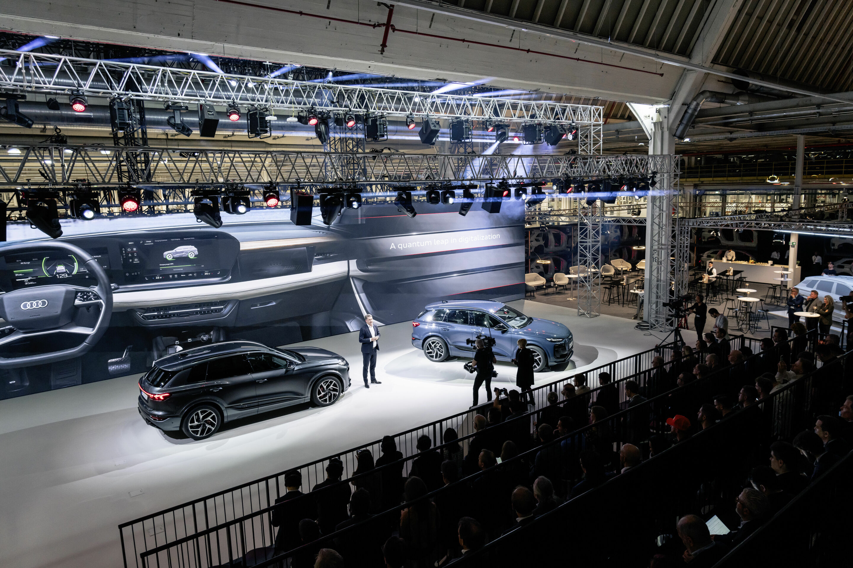 Weltpremiere des Audi Q6 e-tron am 18. März 2024 in der Ingolstädter Produktion
