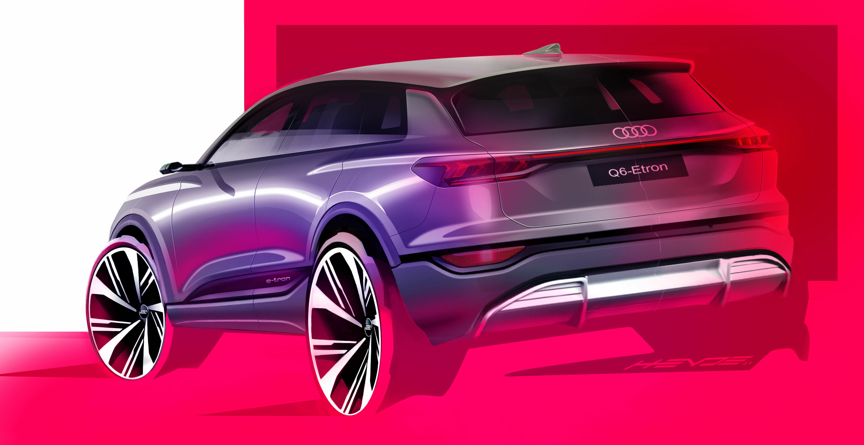 Skizze - Skizze - Audi Q6 e-tron - Skizze - Audi Q6 e-tron