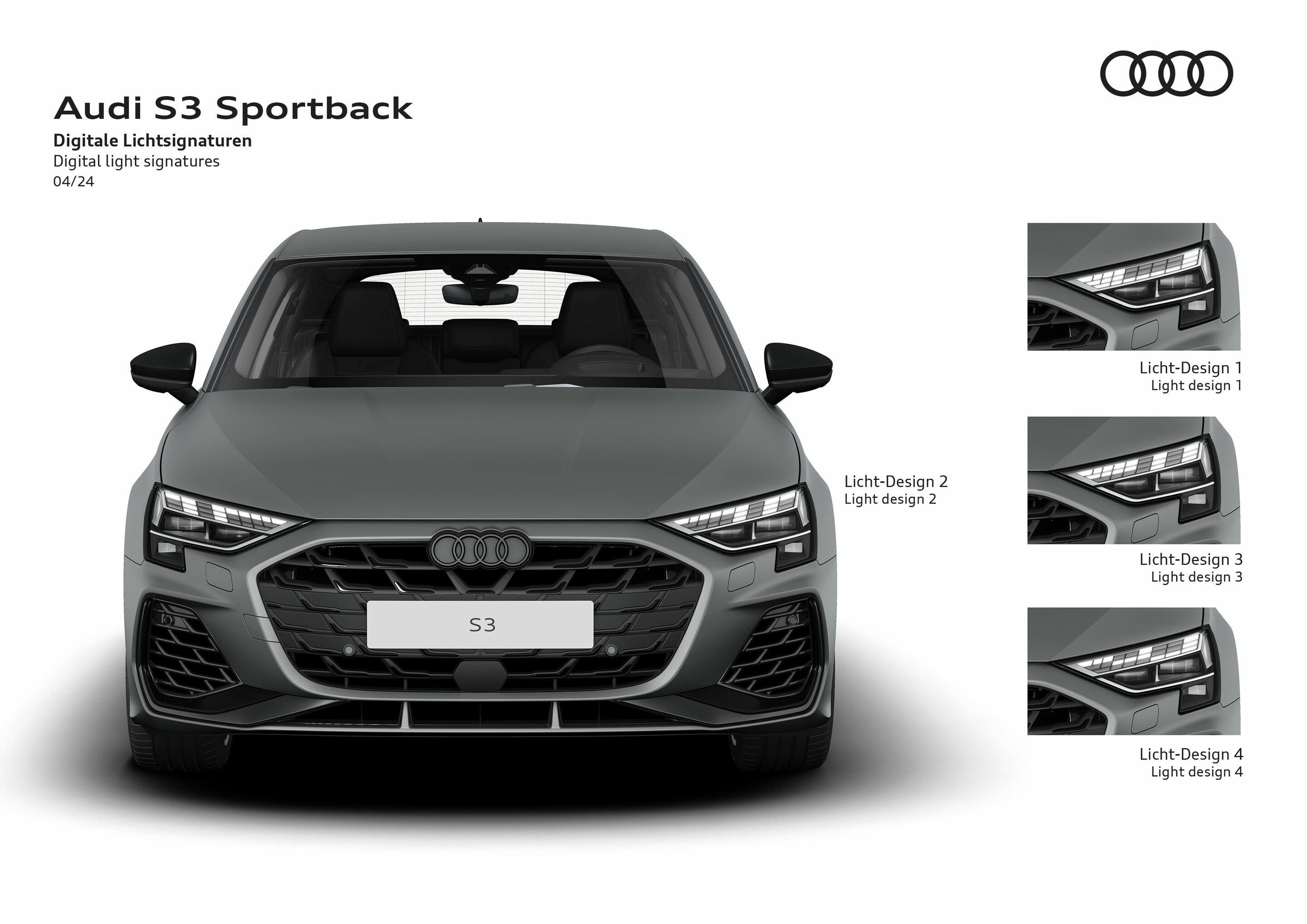 Illustration - Audi S3 Sportback - Digital light signatures