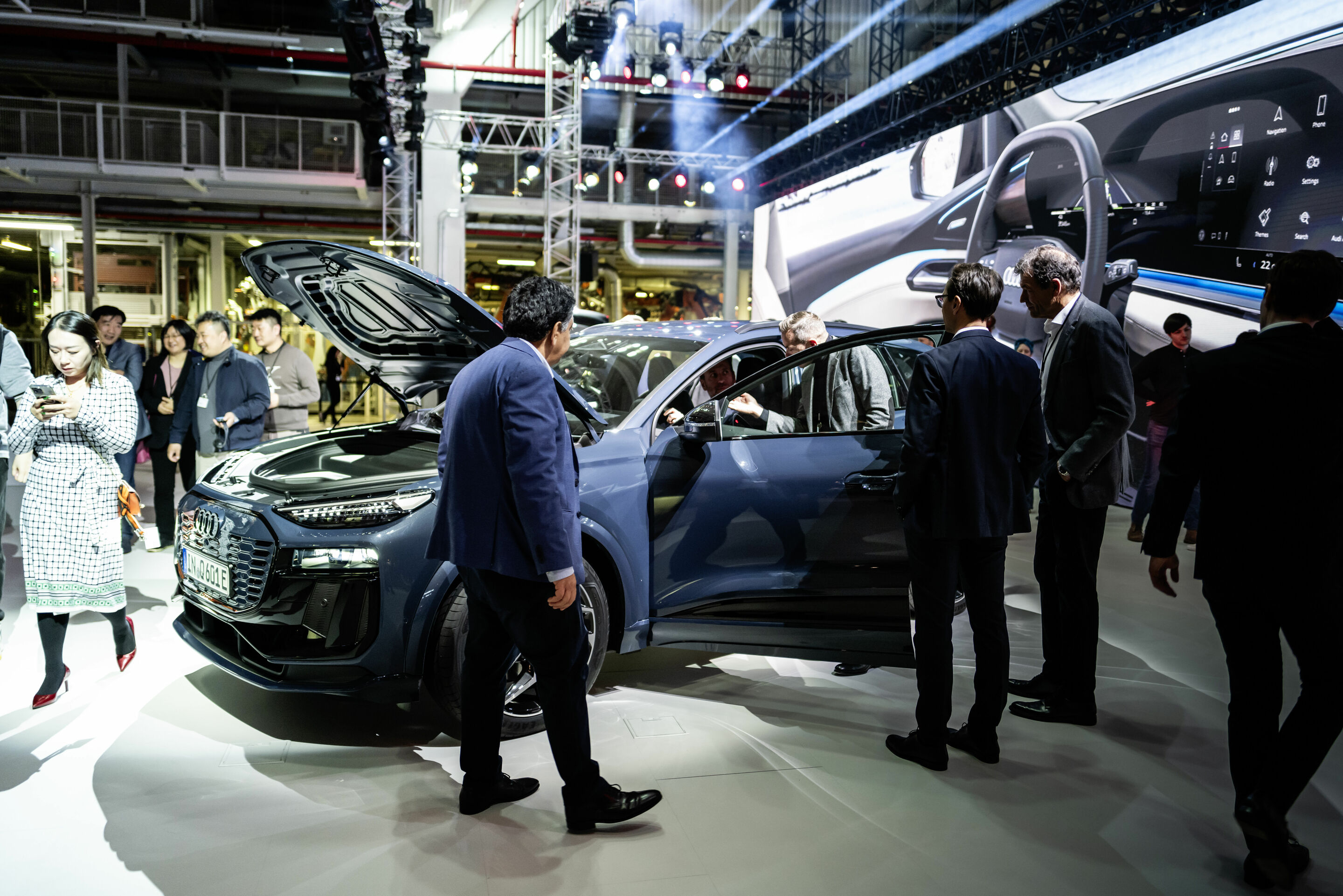 Weltpremiere des Audi Q6 e-tron am 18. März 2024 in der Ingolstädter Produktion