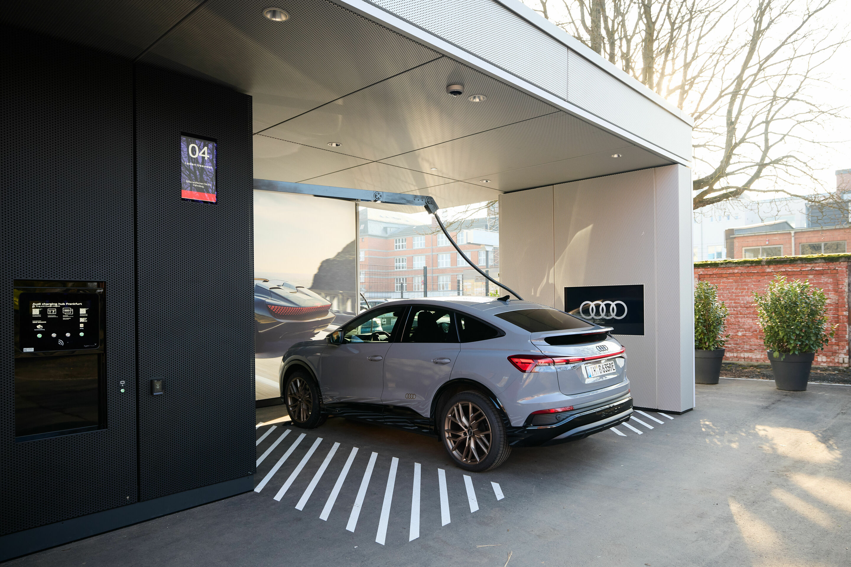 Audi charging hub in Frankfurt