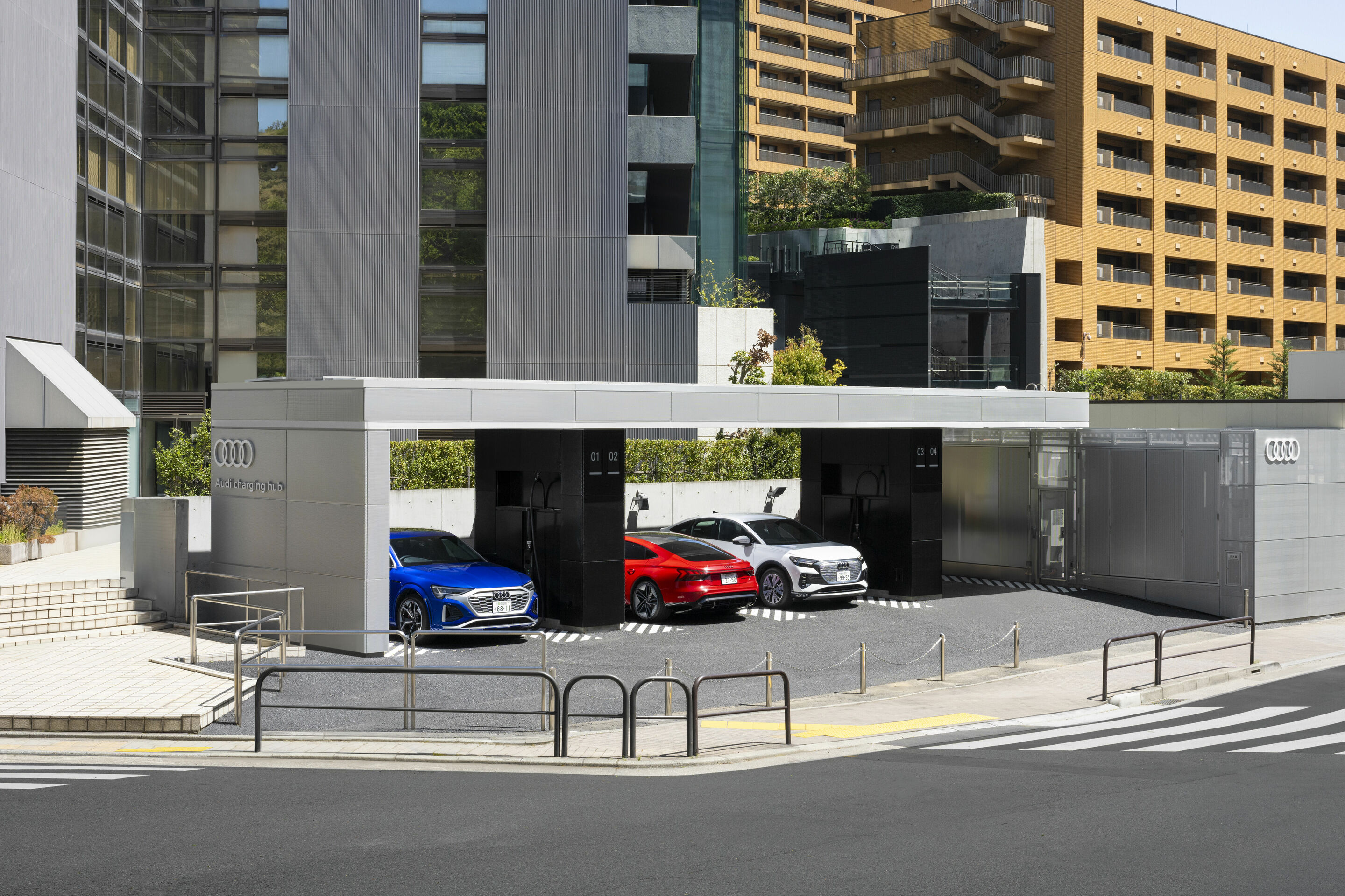 Audi charging hub Tokio