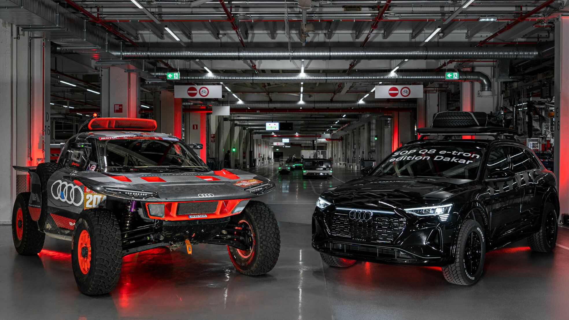 Produktionsstart des Audi Q8 e-tron edition Dakar bei Audi Brussels