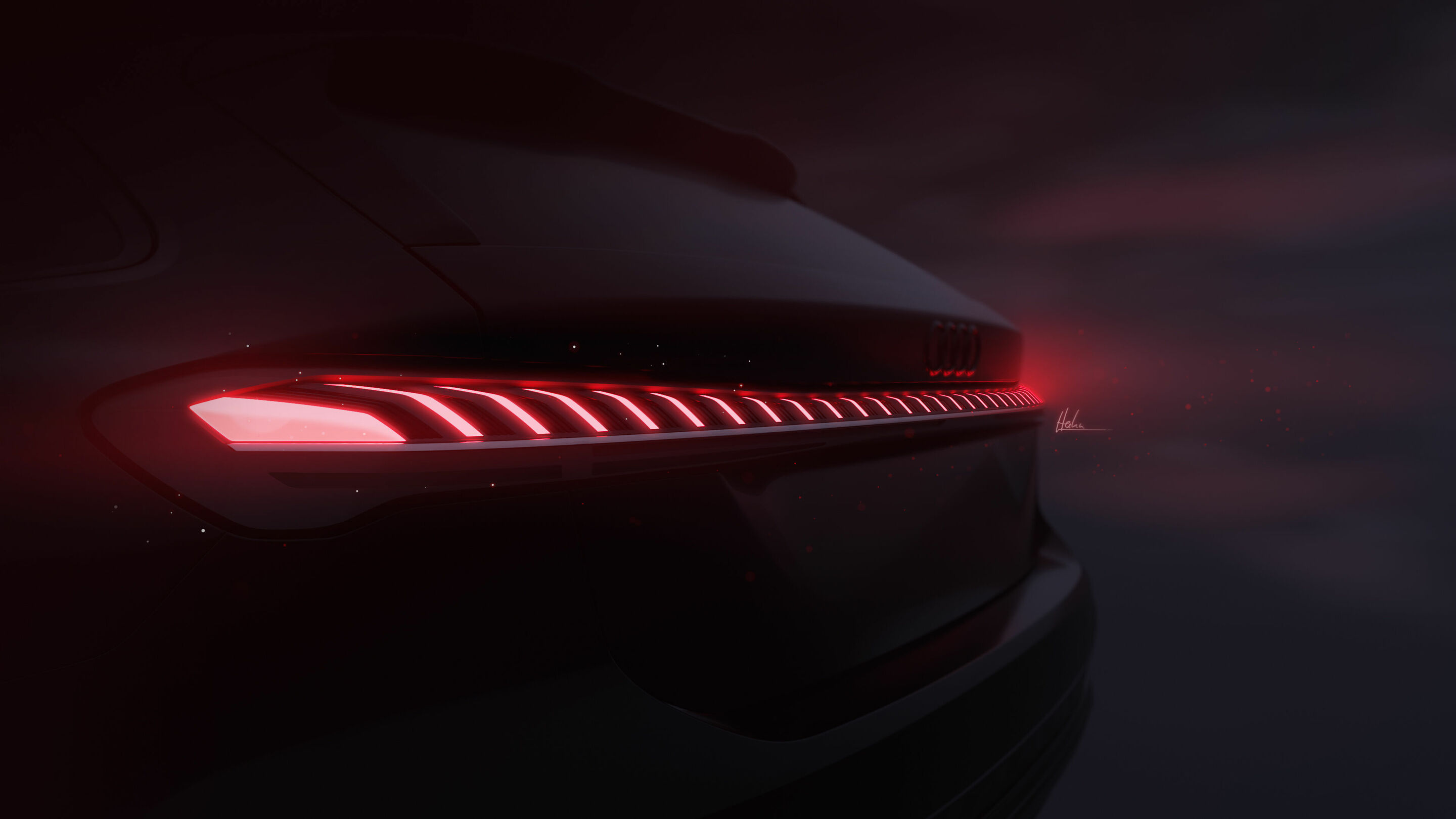 Sketch - Audi A5 - Design sketch - Light