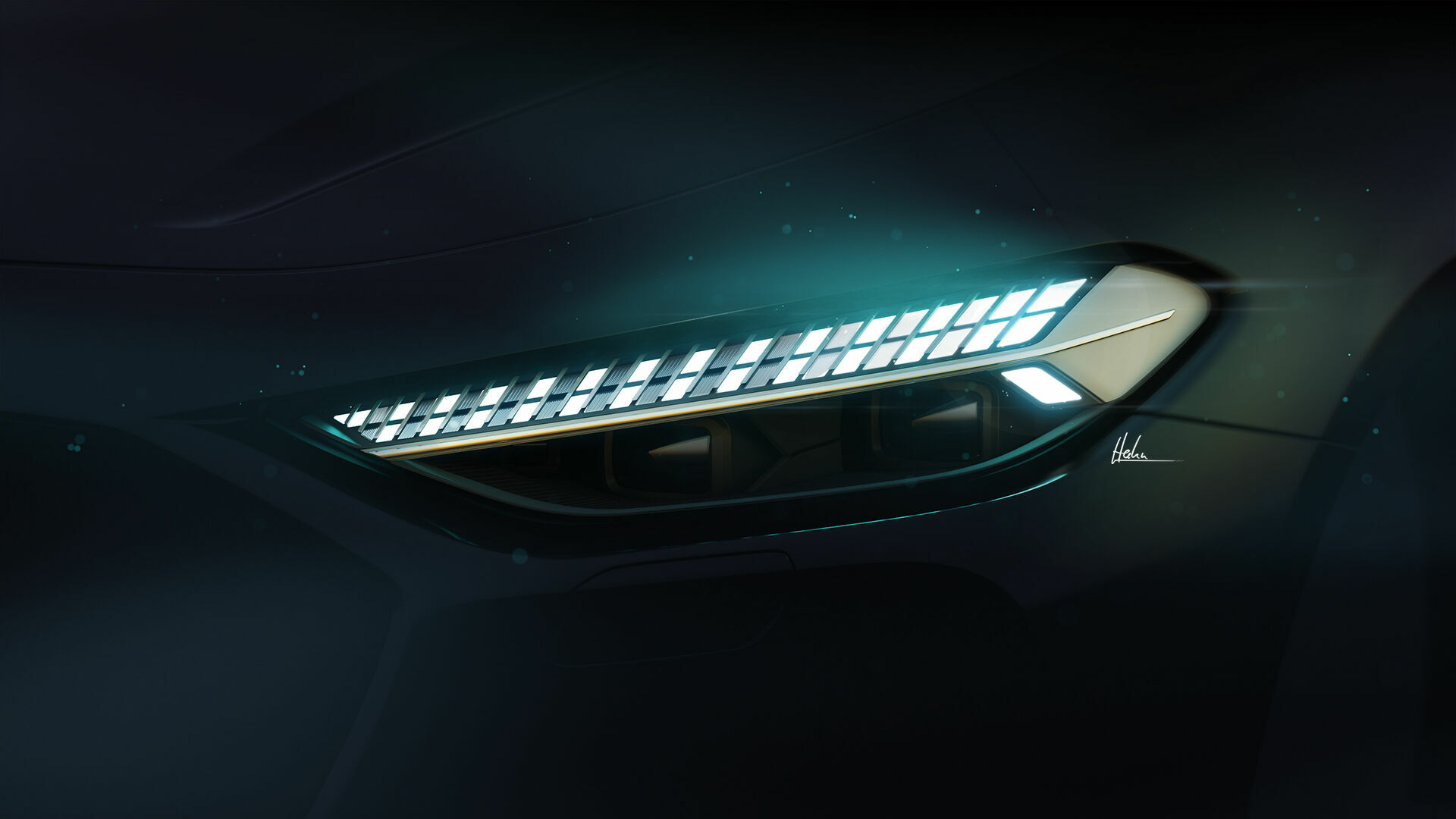 Sketch - Audi A5 - Design sketch - Light