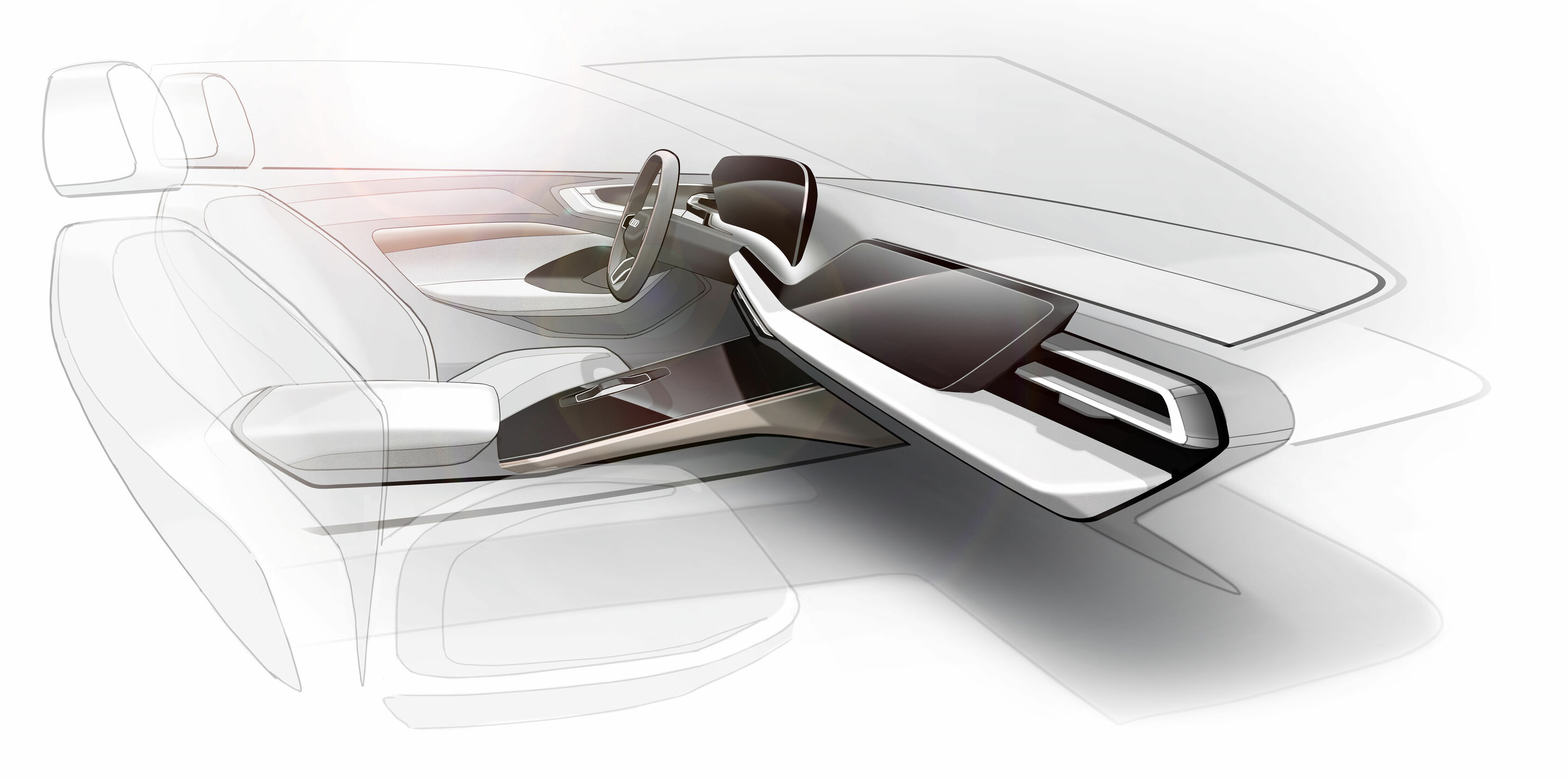 Sketch - Audi A5 - Design sketch - Interior