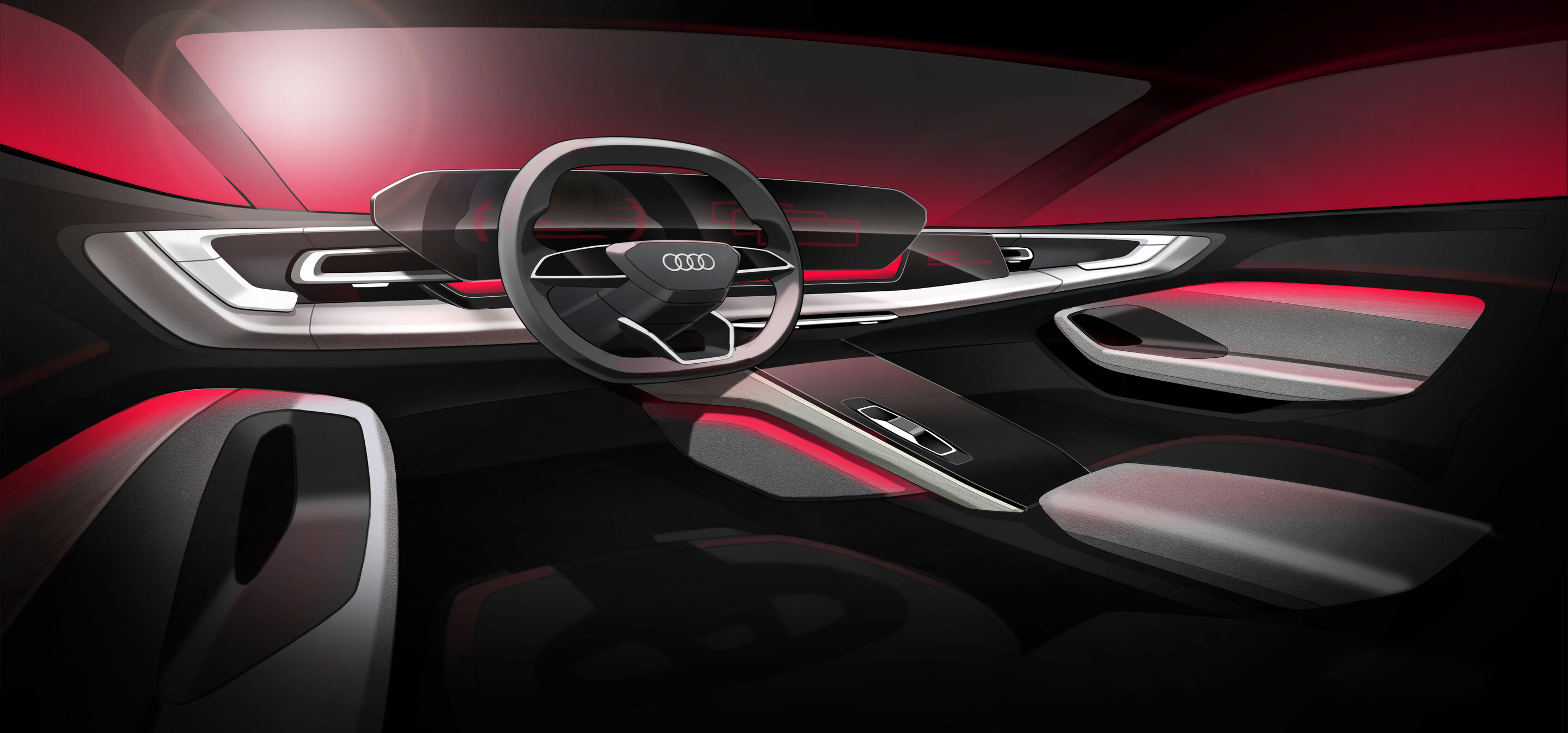 Skizze - Audi A5 - Design Skizze - Interior