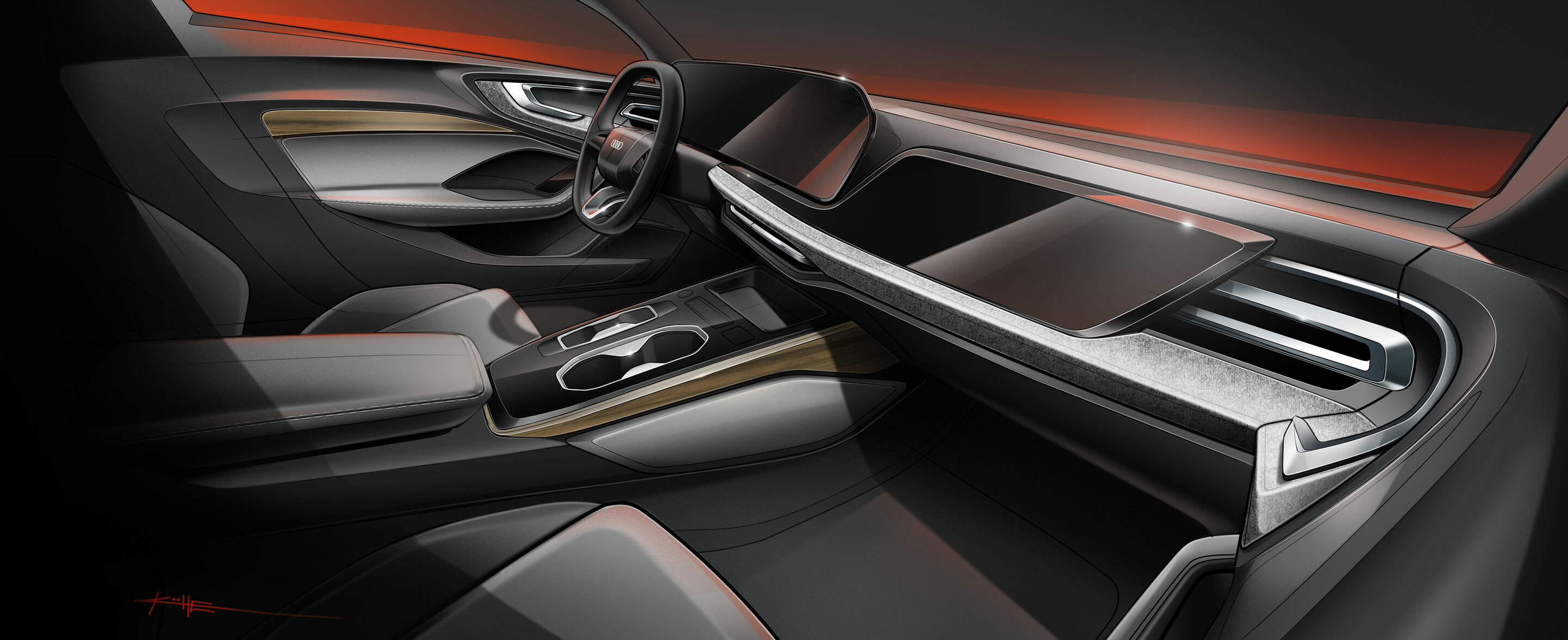 Sketch - Audi A5 - Design sketch - Interior