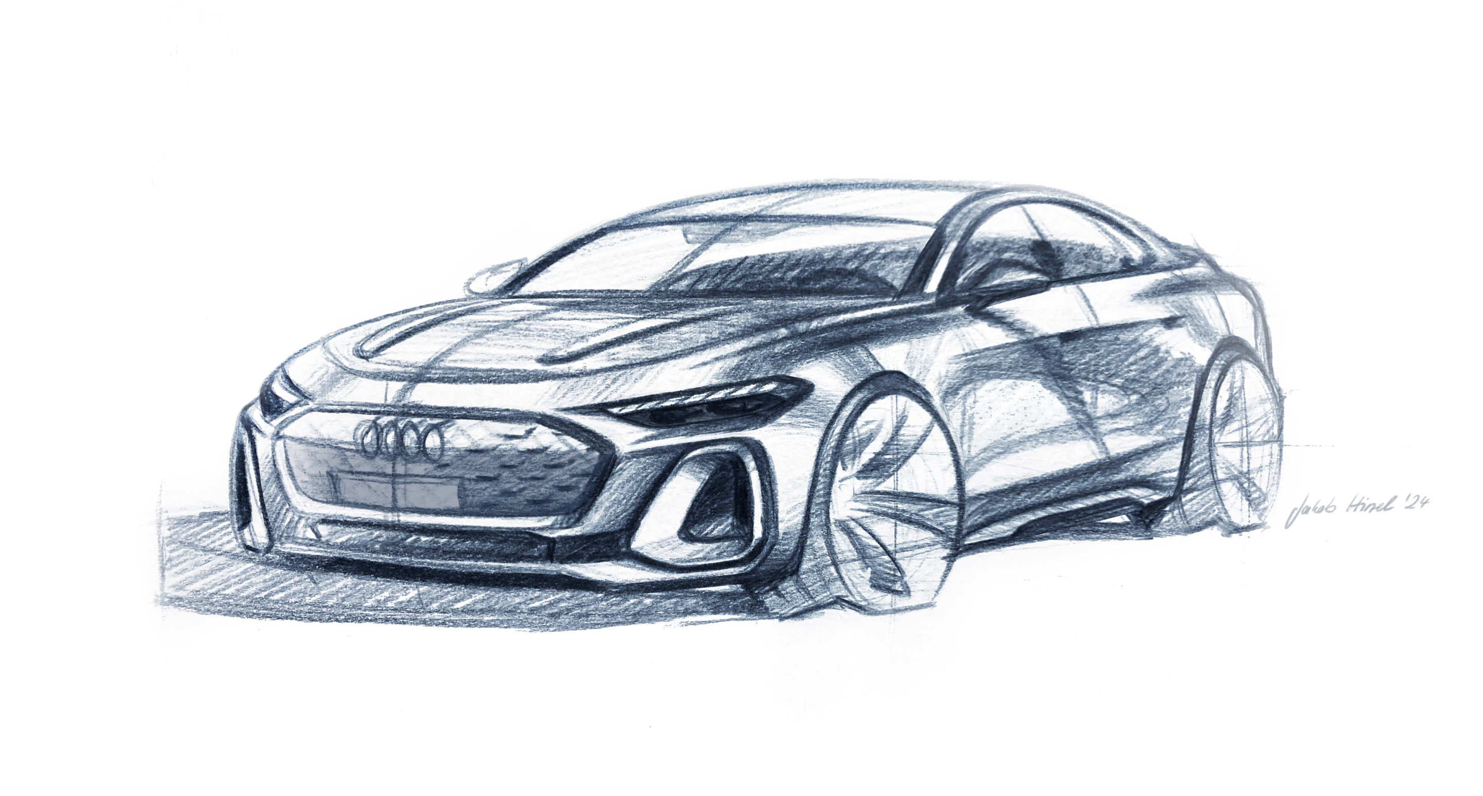 Sketch - Audi A5 - Design sketch - Exterior
