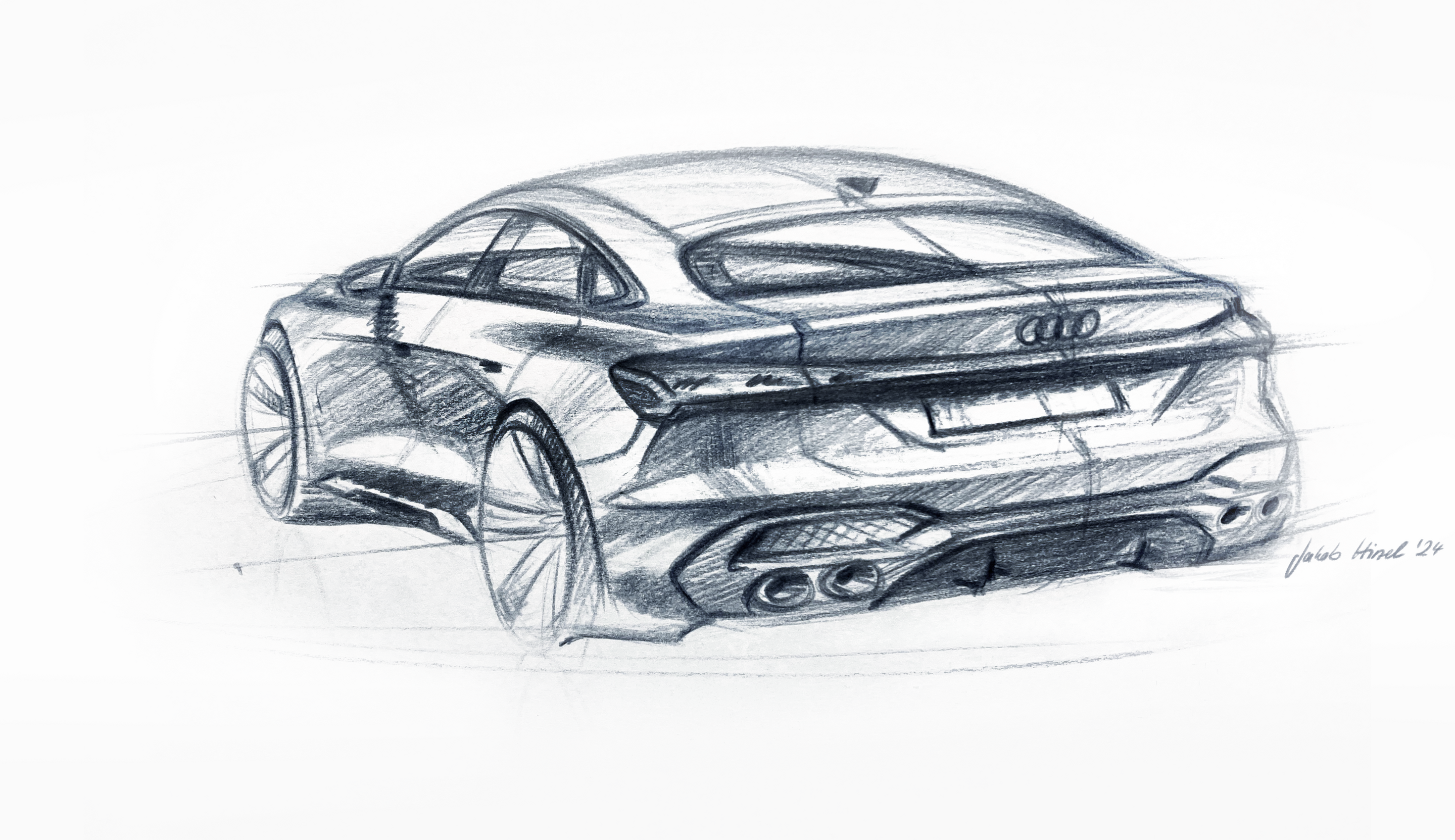 Sketch - Audi A5 - Design sketch - Exterior