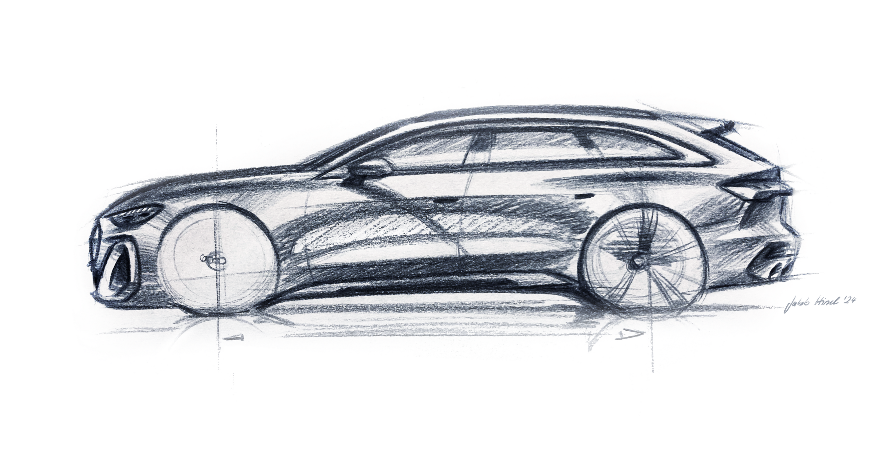 Sketch - Audi A5 - Design sketch - Exterior