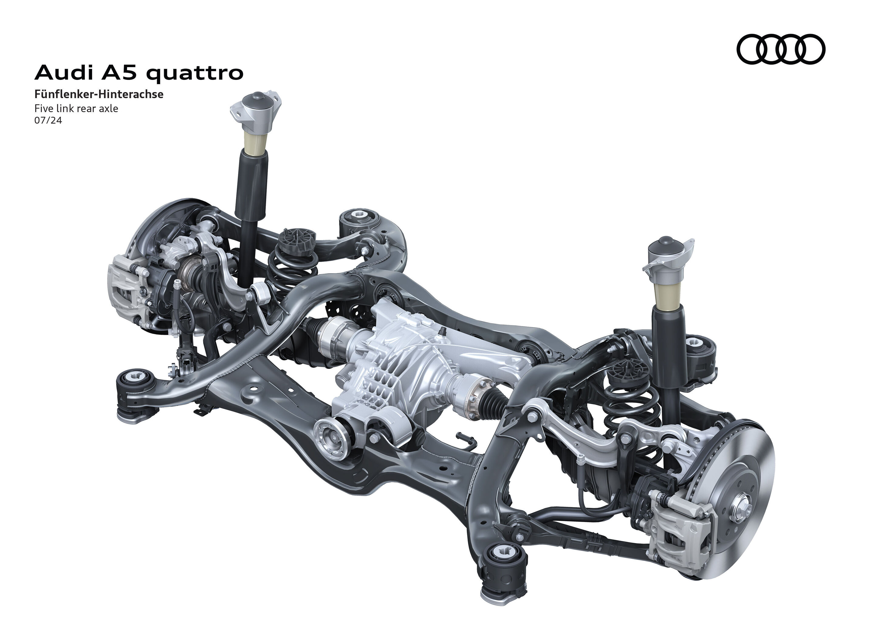 Illustration - Audi A5 - Five link rear axle