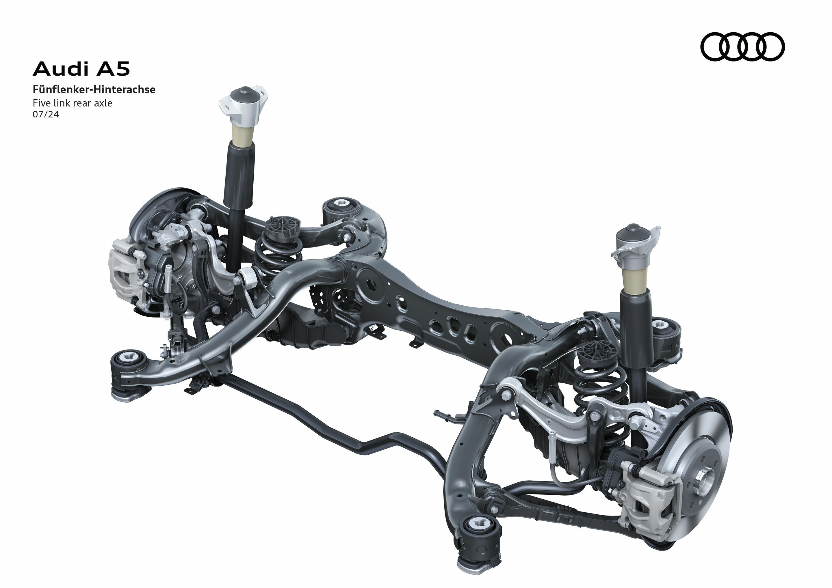 Illustration - Audi A5 - Five link rear axle