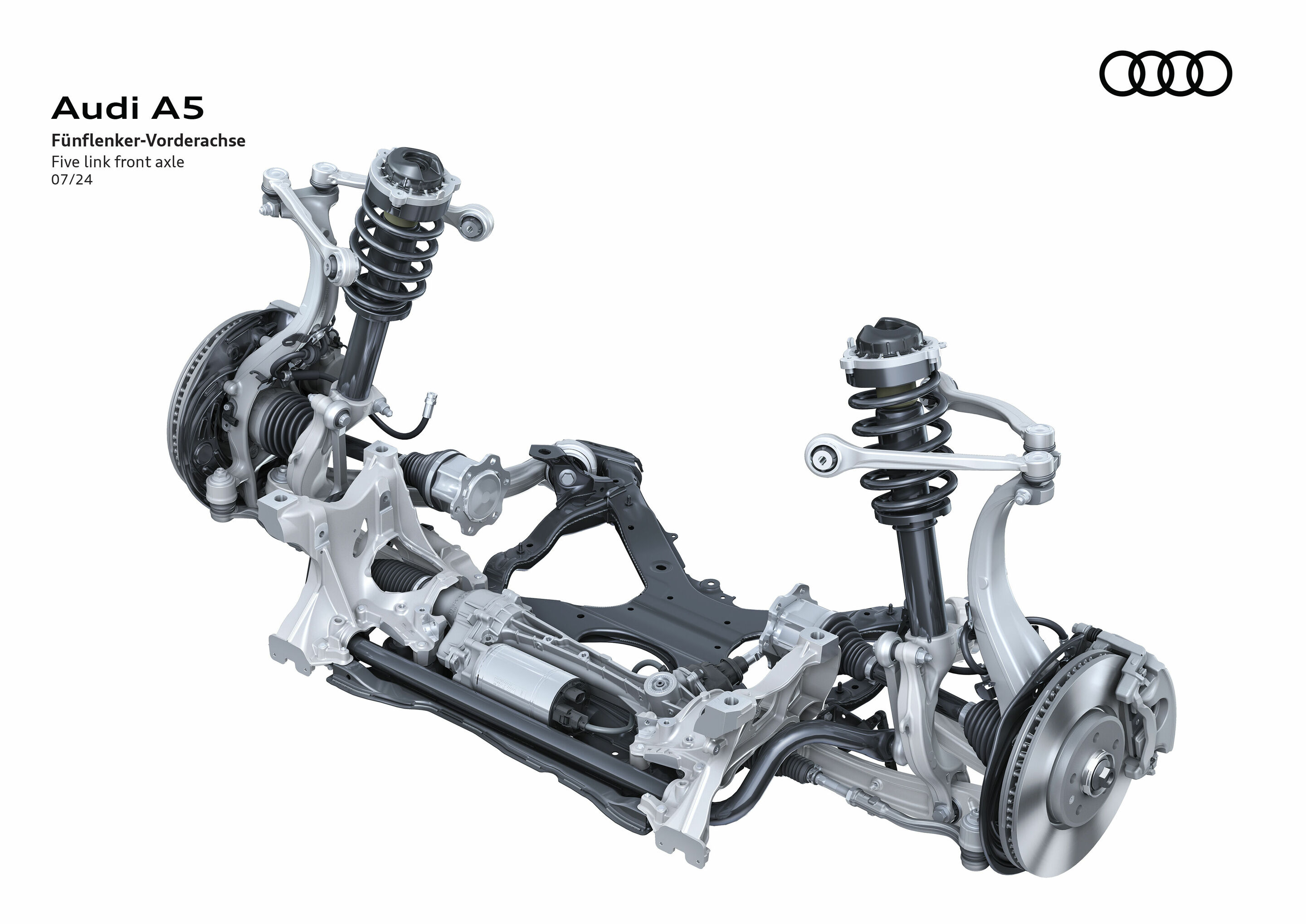 Illustration - Audi A5 - Five link front axle
