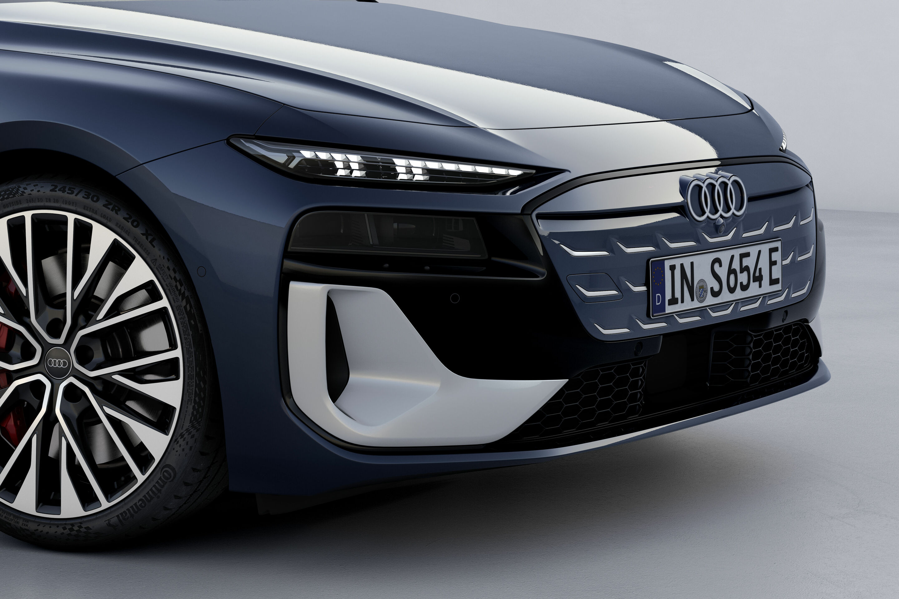 Audi S6 Avant e-tron - Detail,
Farbe: Plasmablau Metallic