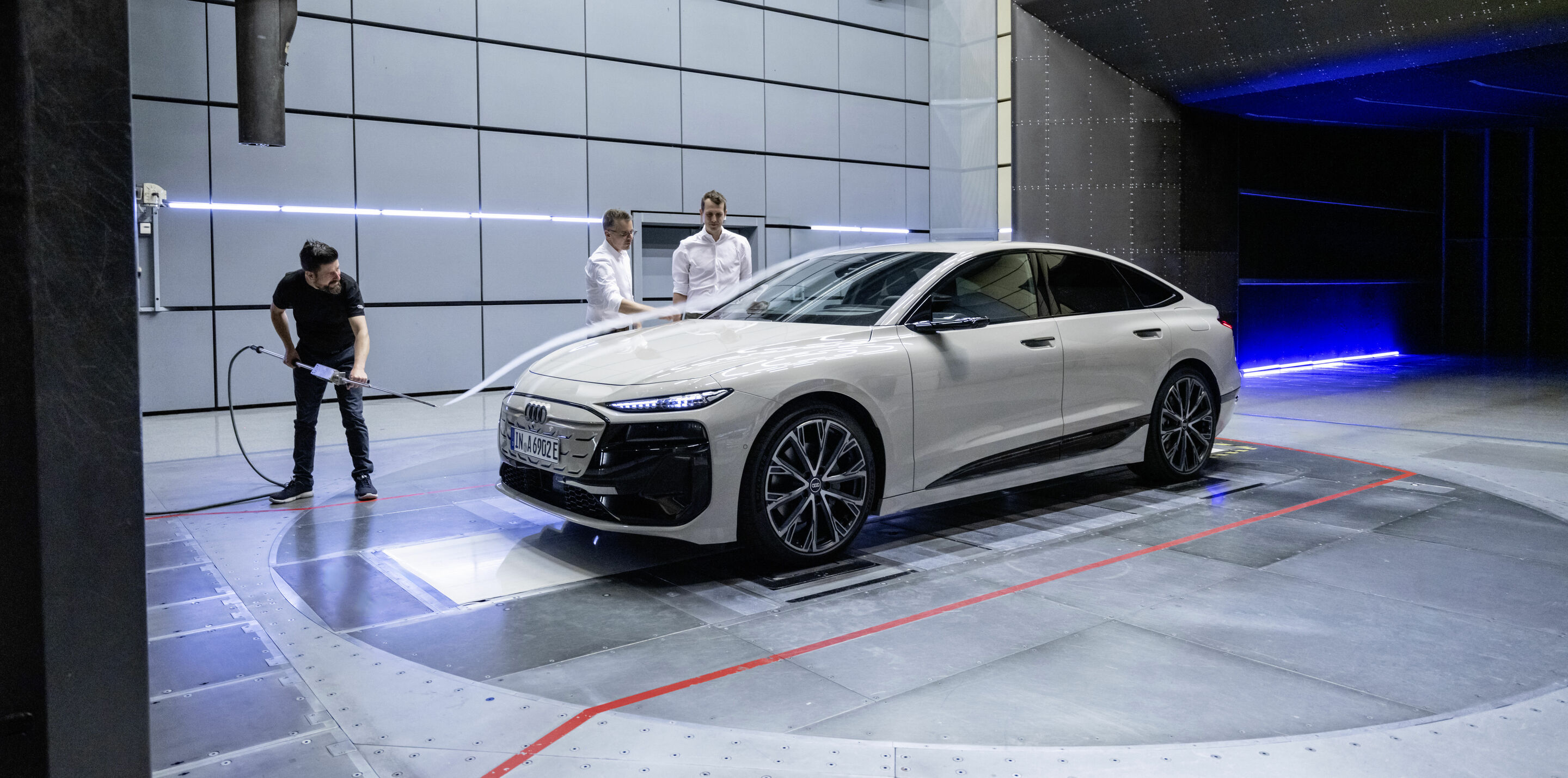 Akribische Detailarbeit am A6 Sportback e-tron